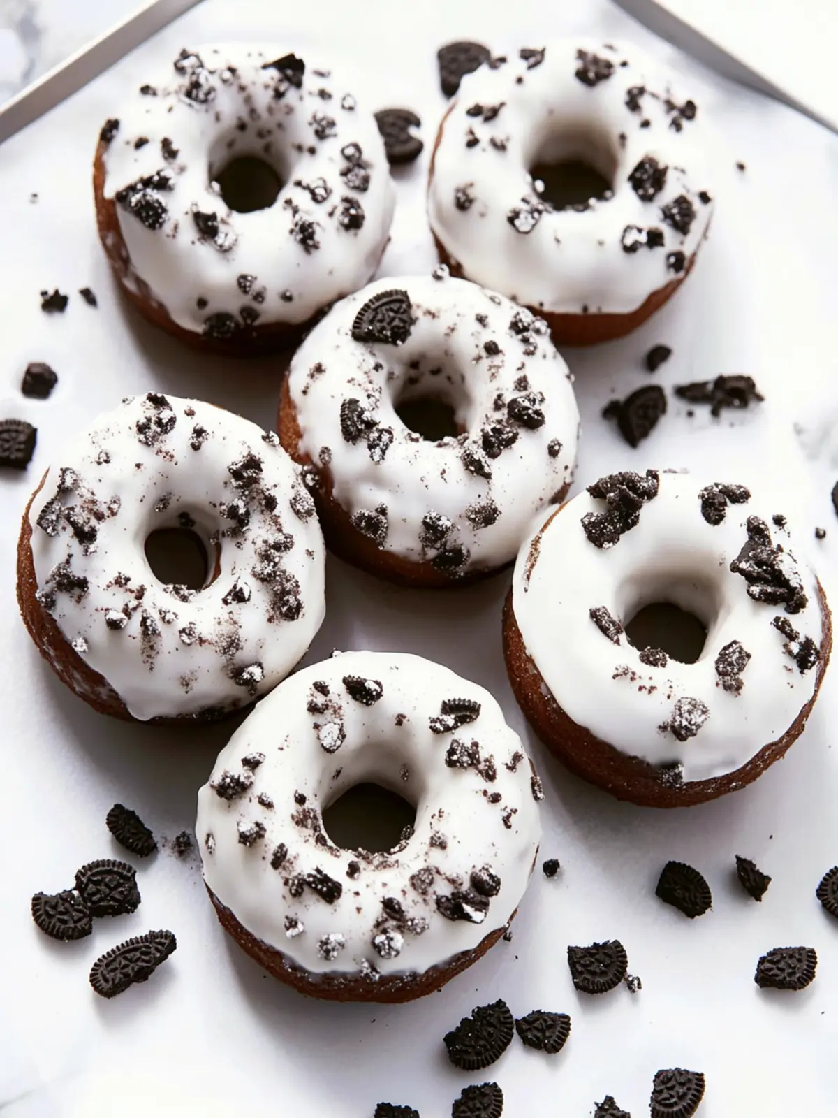 Oreo Donuts: Baked Delights with Creamy Frosting Twist 4 Oreo Donuts