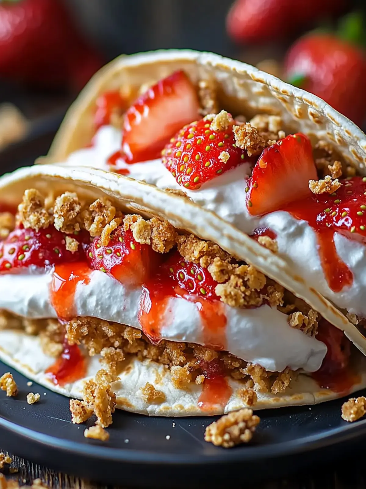 Easy Strawberry Crunch Cheesecake Tacos You ll Love to Make 2 Easy Strawberry Crunch Cheesecake Tacos