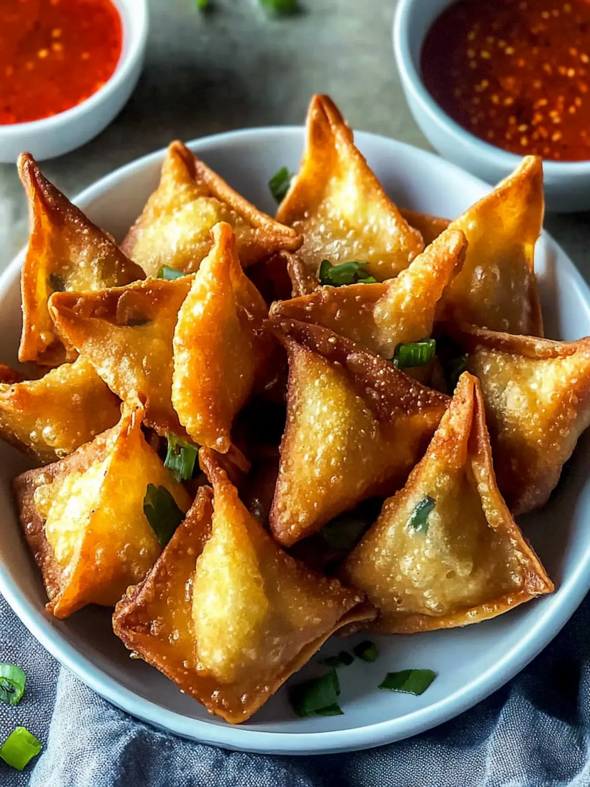 Crispy Crab Rangoon Made Easy: Deep Fry or Air Fry Delight 4 Easy Crispy Crab Rangoon (Deep Fry/Air Fry)