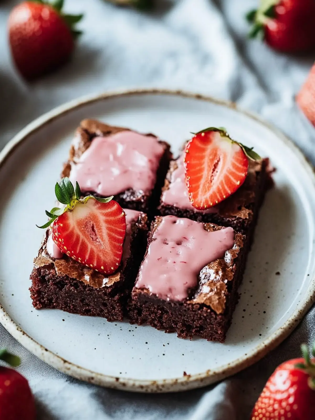 Irresistibly Fudgy Strawberry Brownies You'll Crave Daily 4 Strawberry Brownies