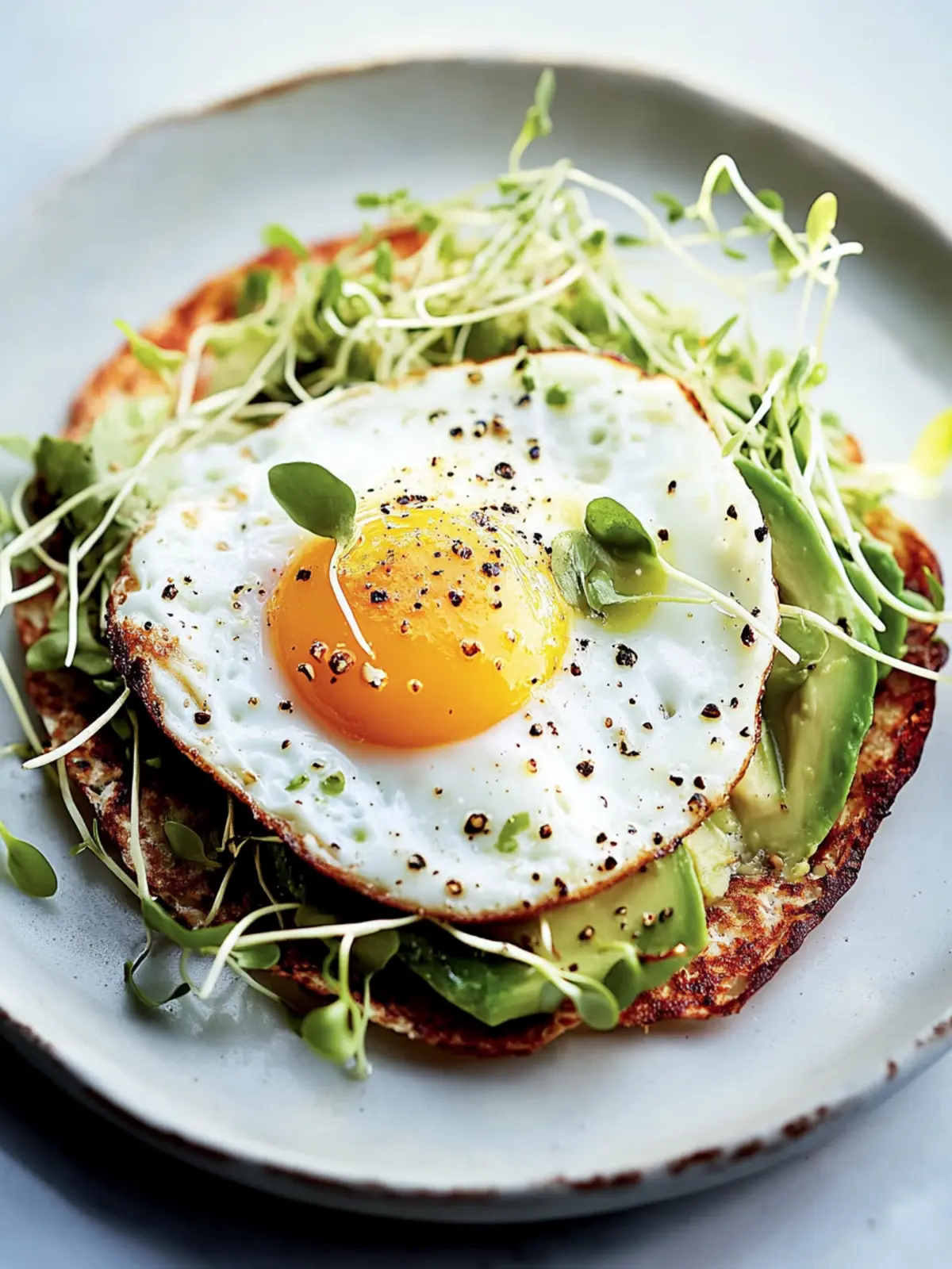 Chile-and-Olive-Oil-Fried Egg with Avocado and Sprouts Bliss 4 Chile-and-Olive-Oil-Fried Egg With Avocado and Sprouts