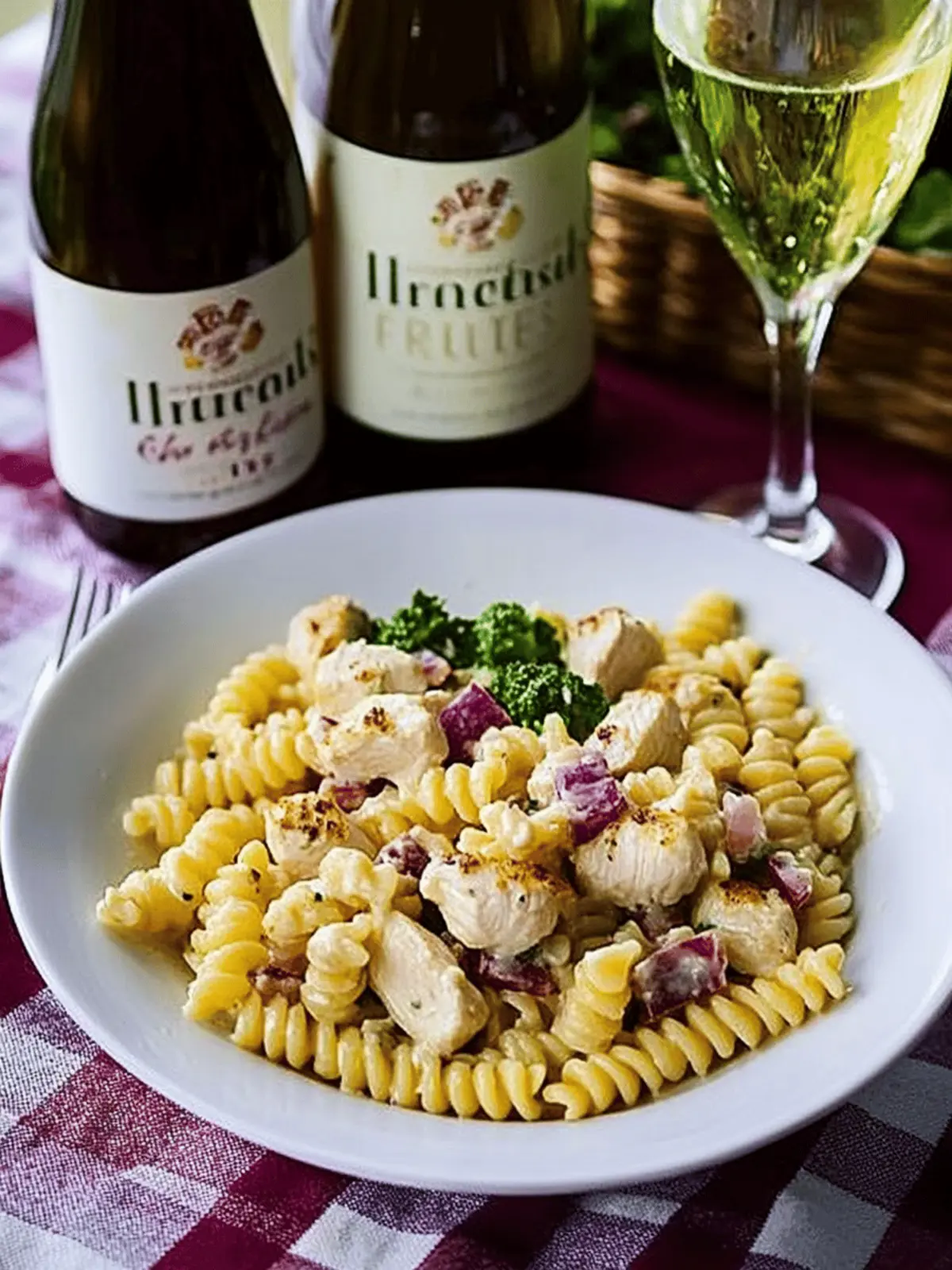 Cordon Bleu Chicken Pasta Salad That's Perfect for Summer Picnics 2 Cordon Bleu Chicken Pasta Salad