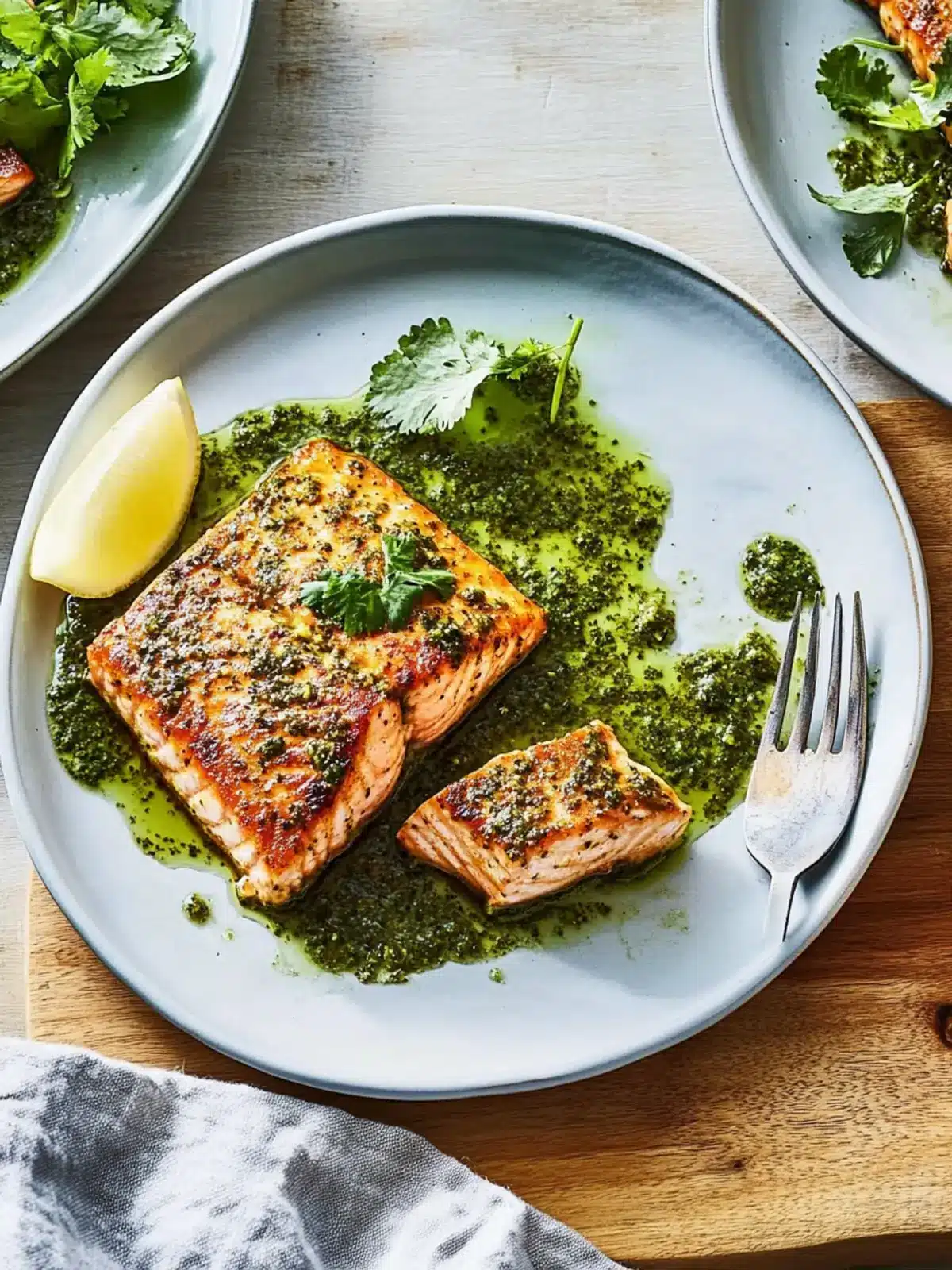 Cumin-Roasted Salmon with Cilantro Sauce for Flavor Lovers 3 Cumin-Roasted Salmon With Cilantro Sauce