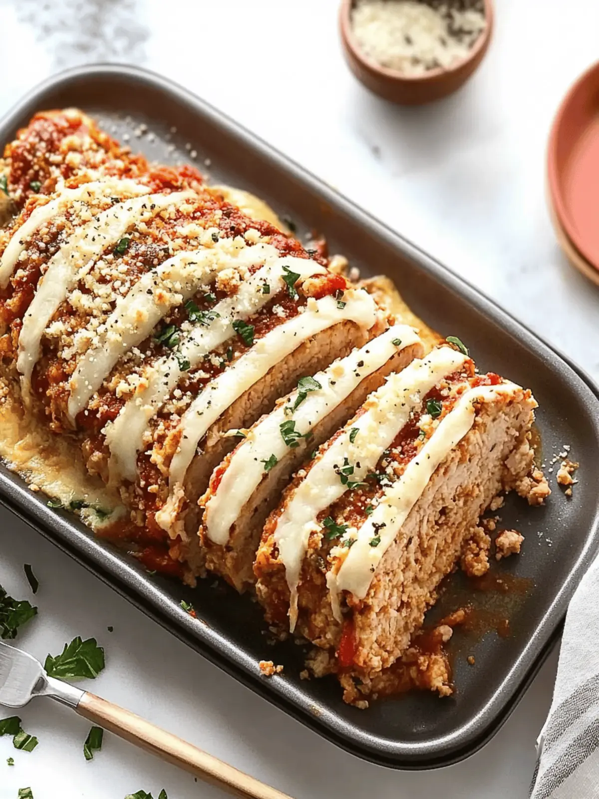 Savor the Comfort of Chicken Meatloaf Parmigiana Today 4 Chicken meatloaf Parmigiana