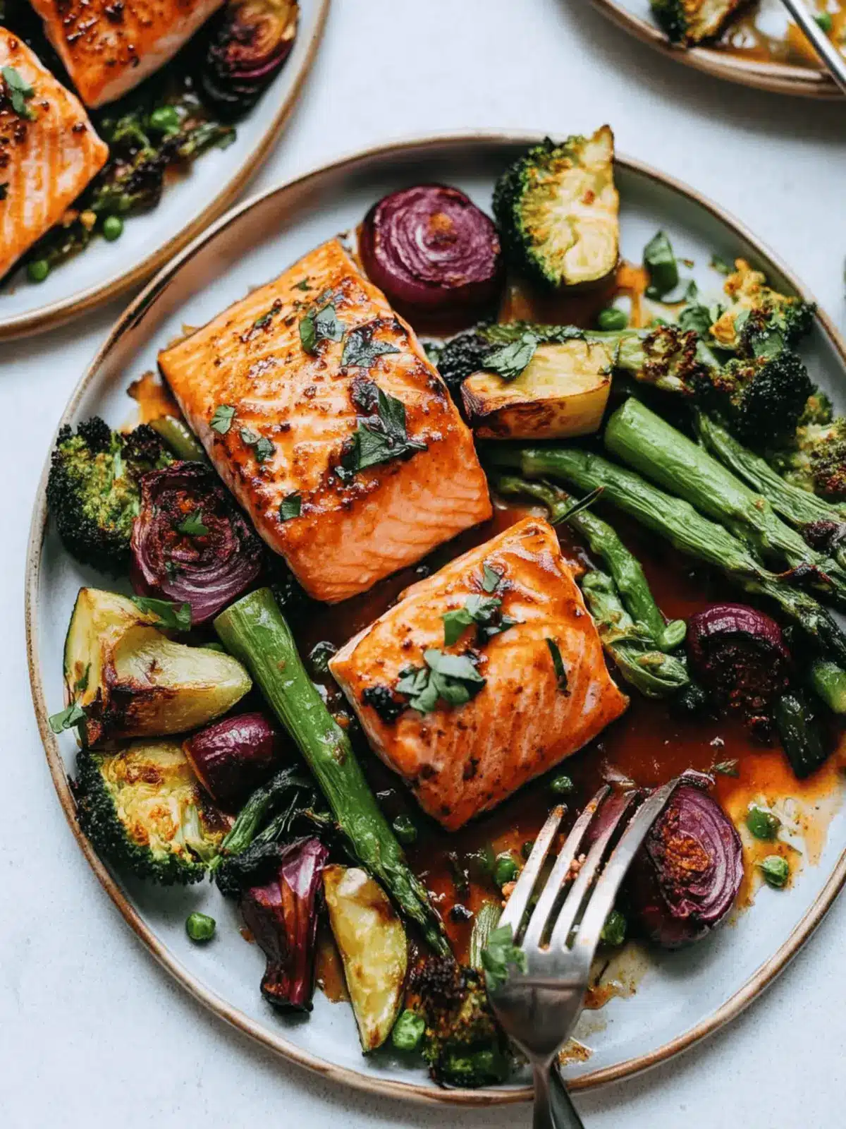 Miso-Glazed Salmon & Veggie Sheet Pan Dinner in 30 Minutes 2 Miso-Glazed Salmon & Veggie Sheet Pan Dinner