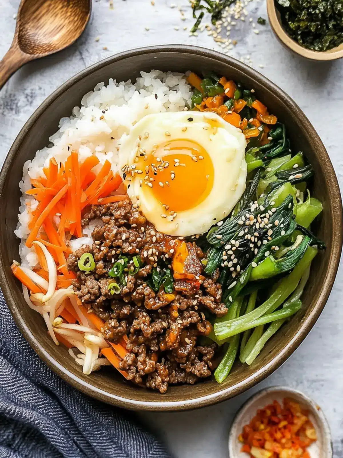 Savory Ground Beef Bibimbap in 30 Minutes or Less 2 Ground Beef Bibimbap