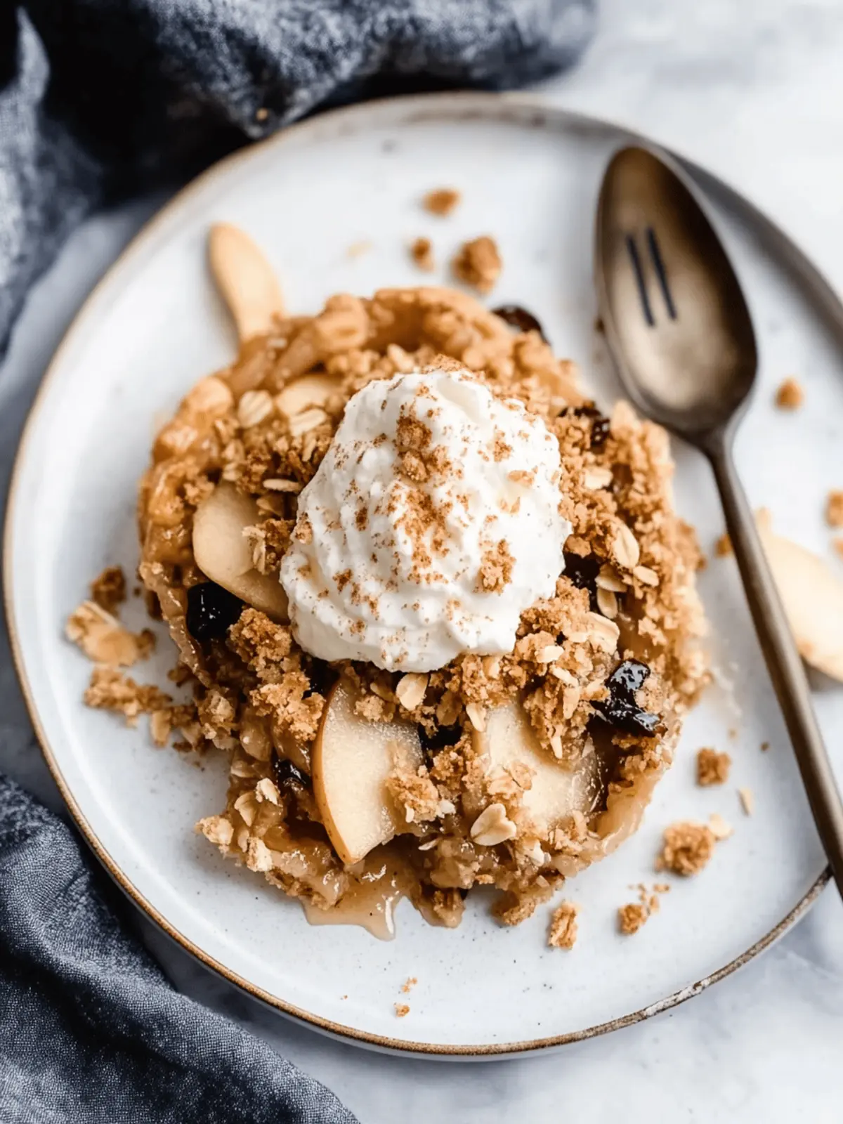 Warm & Cozy Apple Crisp: A Lighter Fall Delight! 4 Apple Crisp
