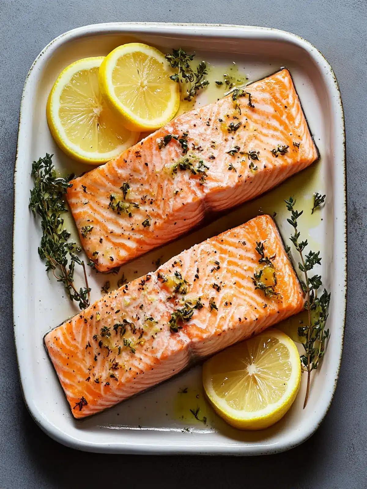 Delicious Baked Salmon With Lemon and Thyme in Just 20 Minutes 2 Baked Salmon With Lemon and Thyme