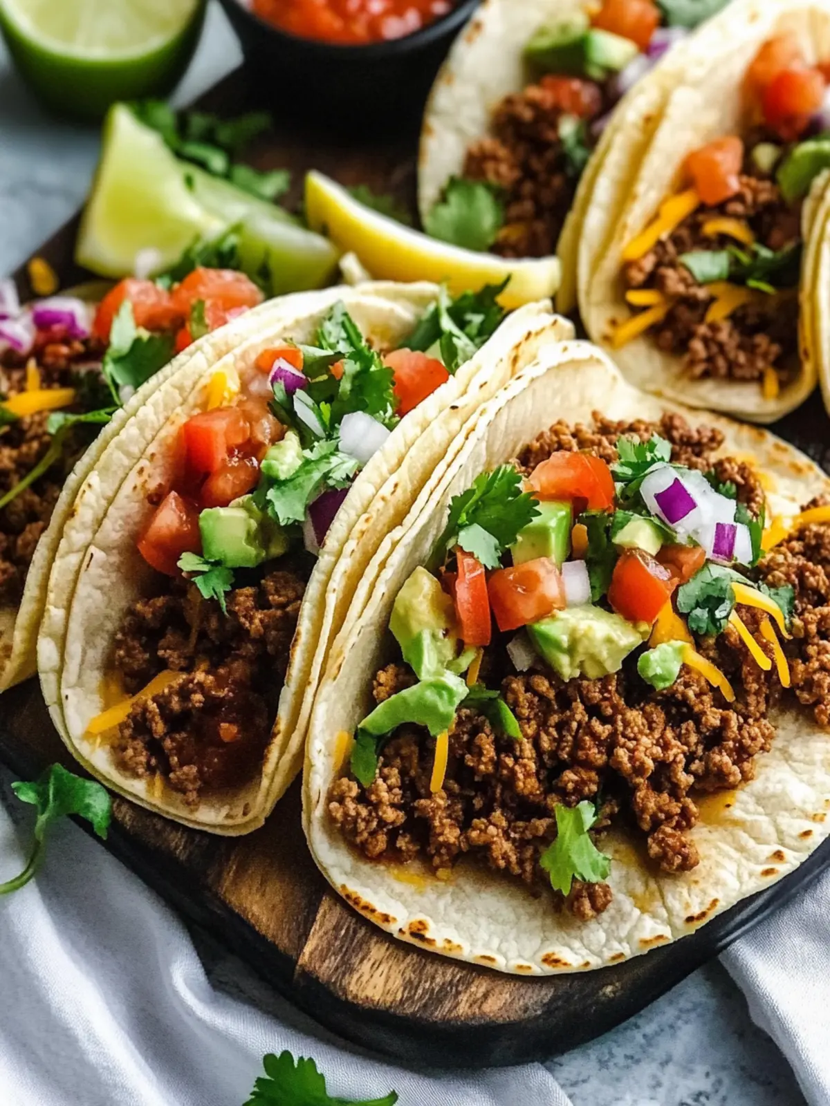 Savory Ground Beef Tacos for Family Fun Night 3 Ground Beef Tacos
