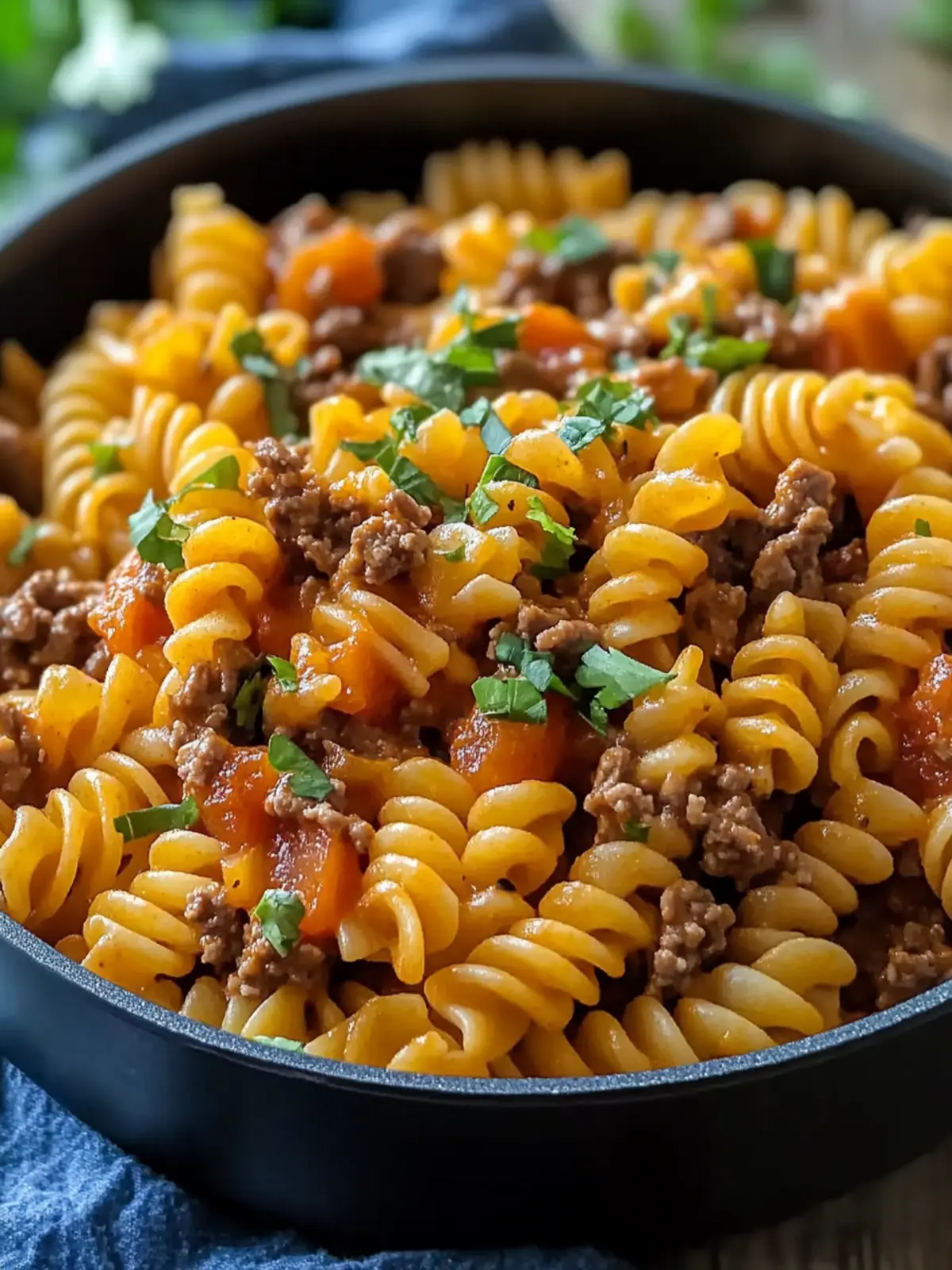 One Pot Beef Taco Pasta That Will Spice Up Dinner Tonight 2 One Pot Beef Taco Pasta