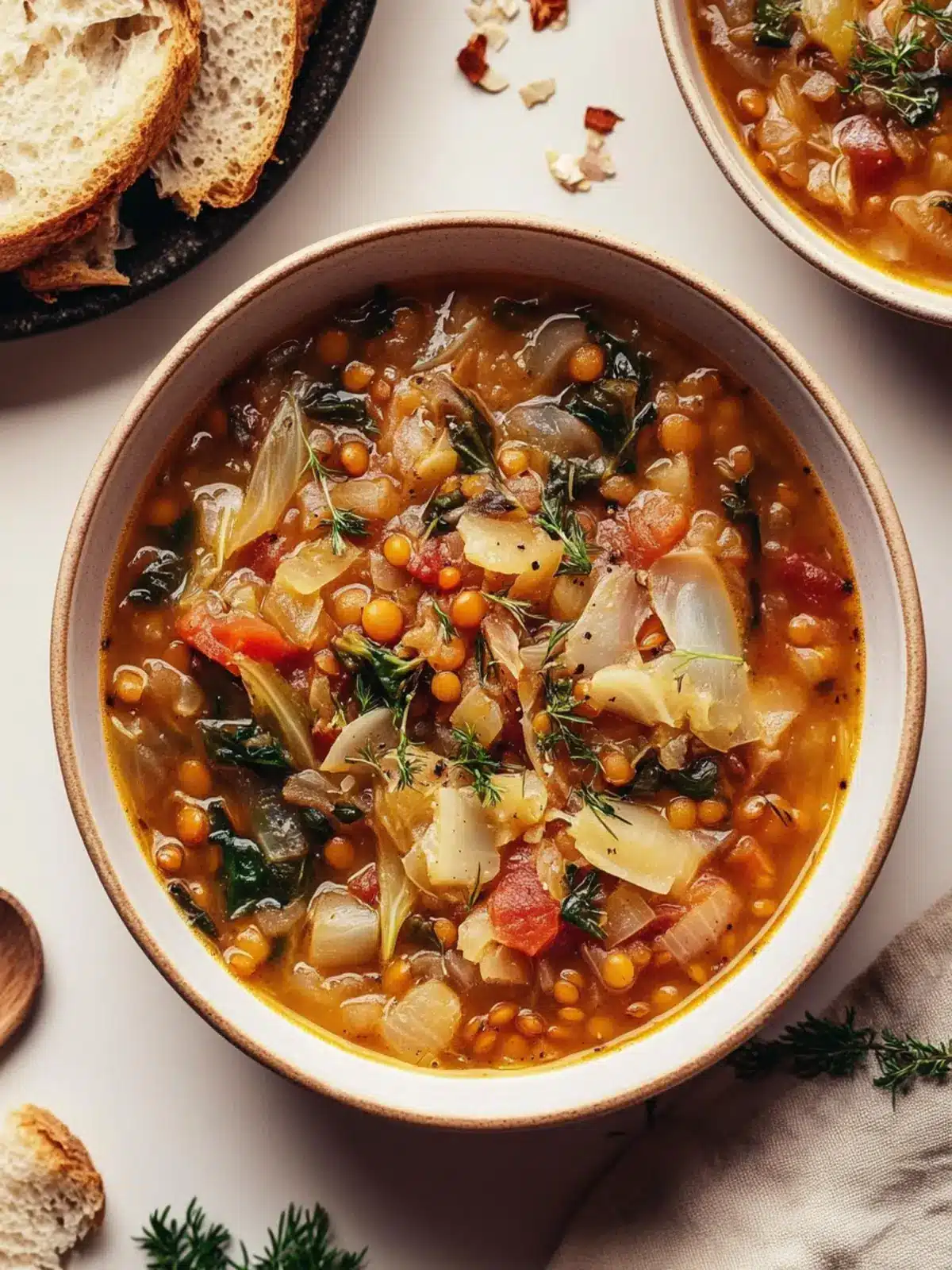 Nourishing Cabbage, Fennel & Lentil Soup for Cozy Evenings 3 Nourishing Cabbage, Fennel & Lentil Soup (1 Pot!)