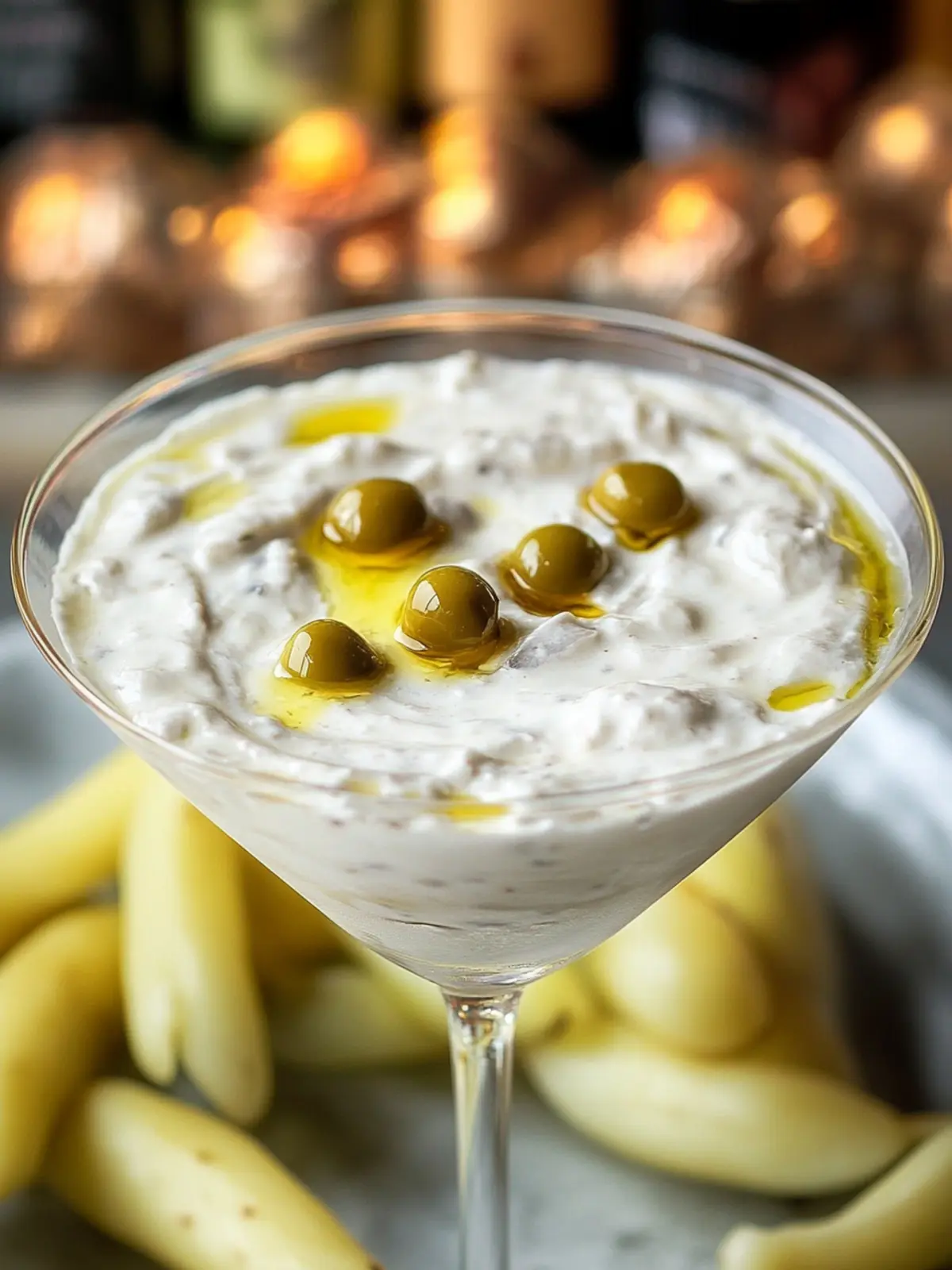 Indulge Guilt-Free with Dirty Martini Dip That Dazzles 2 Dirty Martini Dip