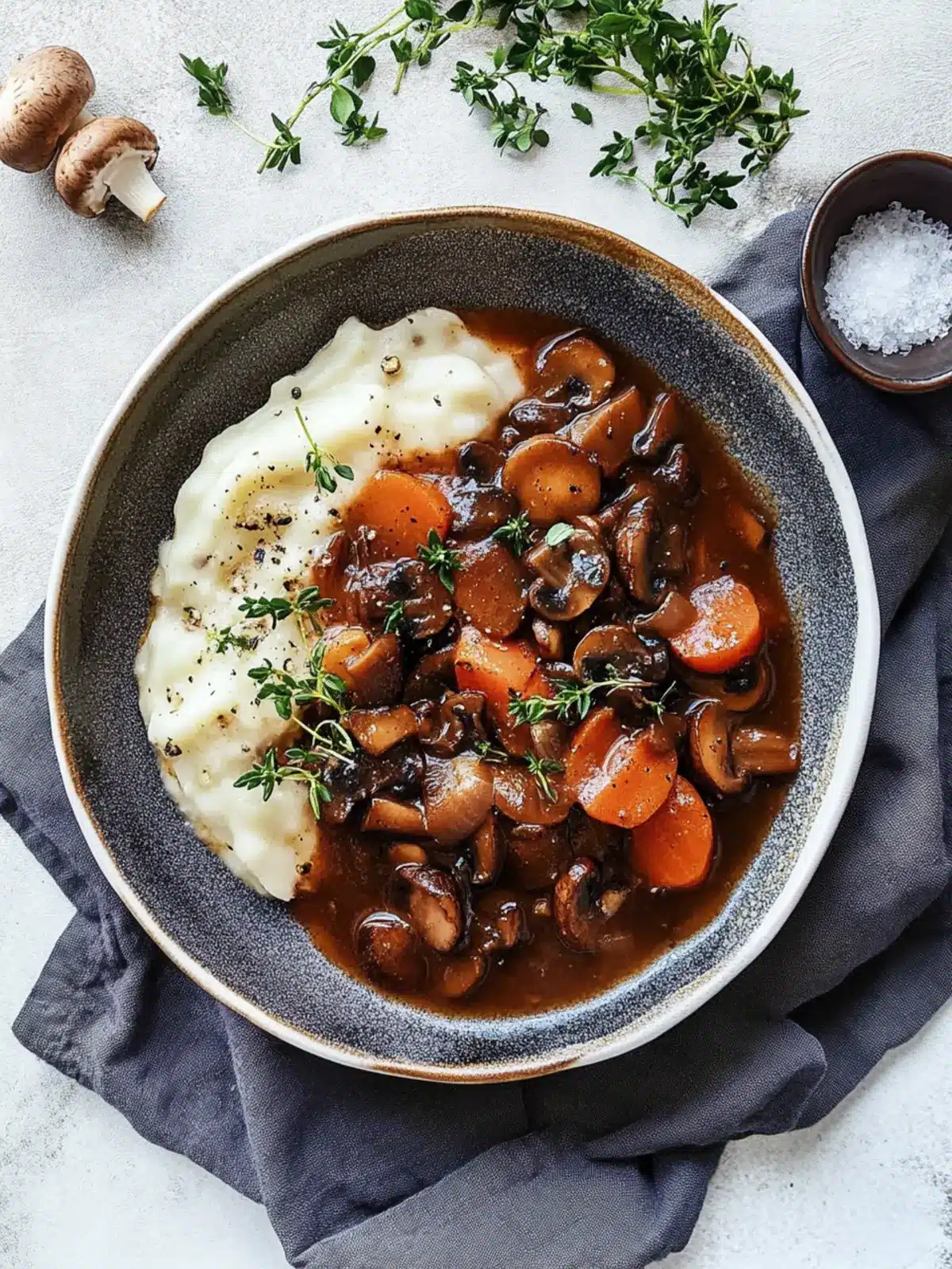Savory Vegan Mushroom Bourguignon That'll Warm Your Soul 4 Vegan mushroom bourguignon