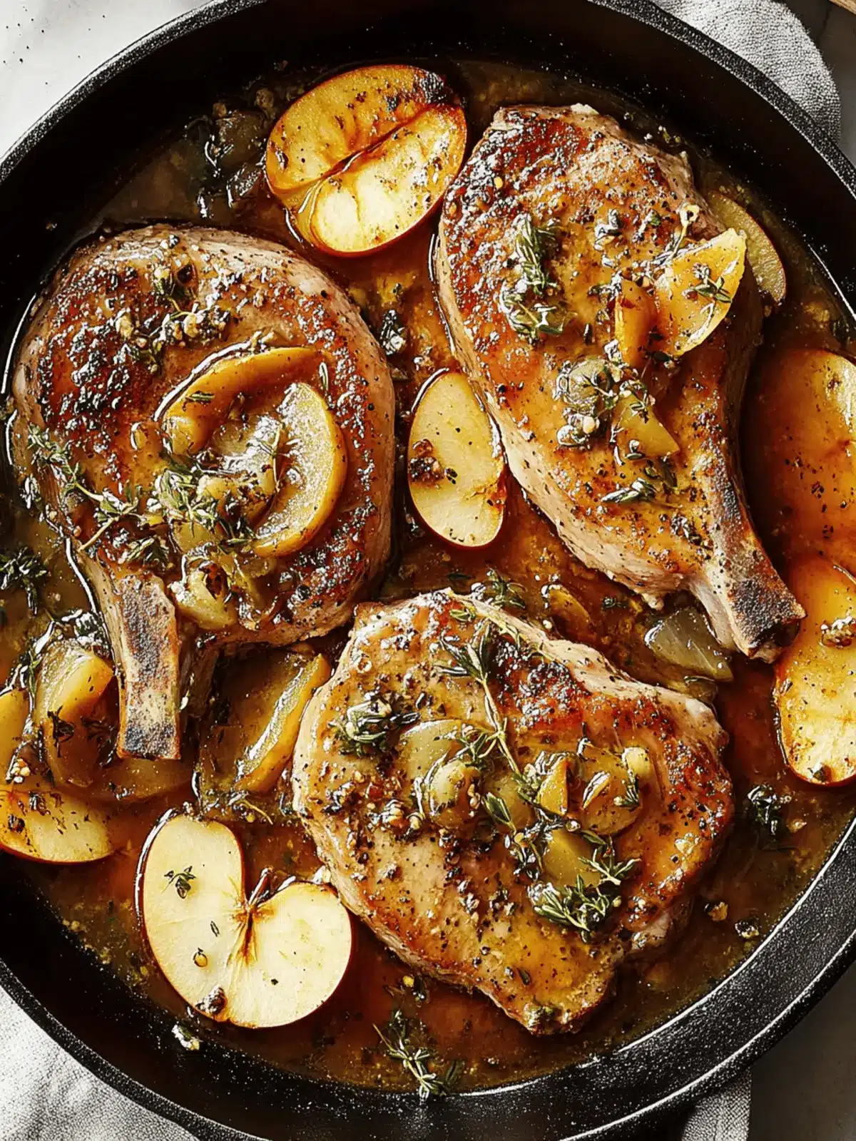 Pork Chops With Apples: A Cozy One-Pan Dinner Delight 2 Pork Chops With Apples