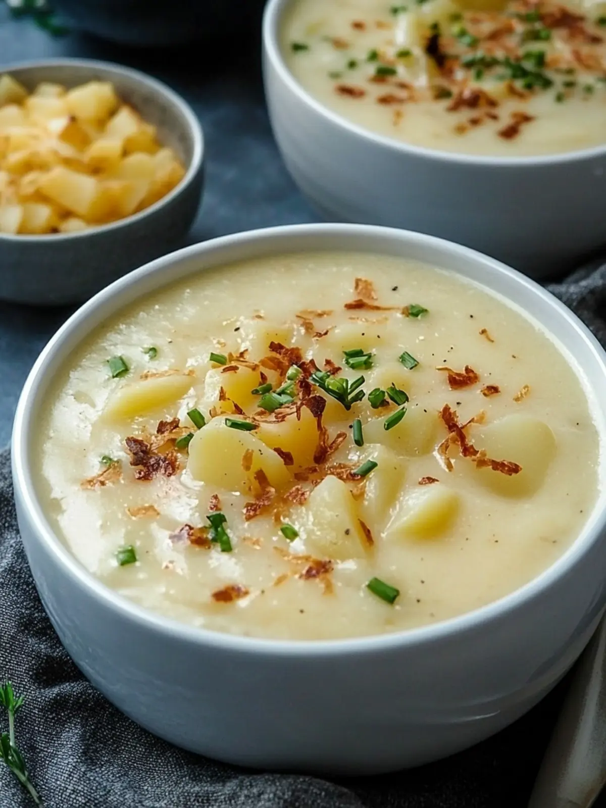 Creamy Crockpot Potato Soup Loaded with Cheddar & Bacon 2 Crockpot Potato Soup