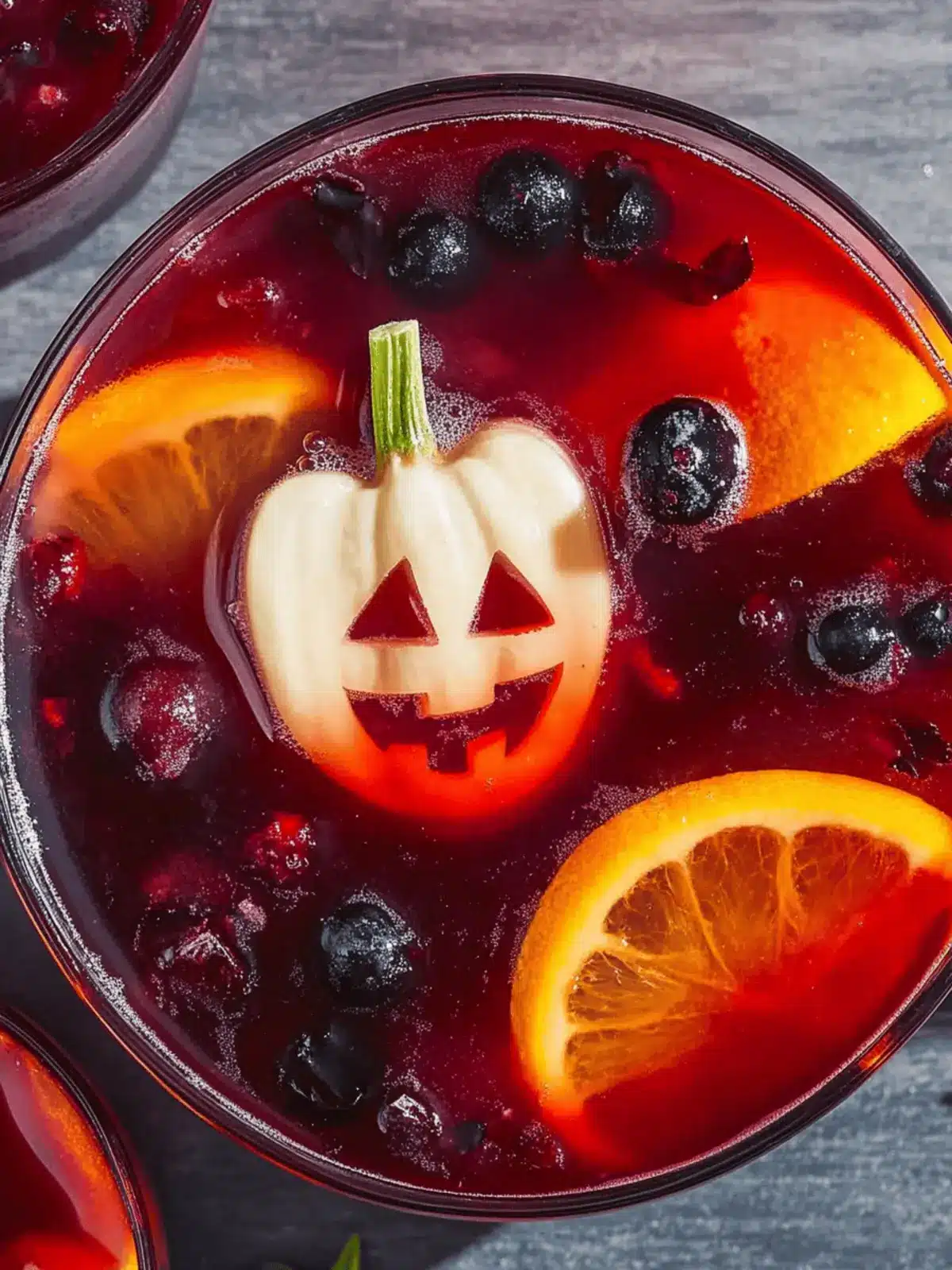 Spooky Halloween Sangria with Apple Ghosts for Festive Fun 2 Halloween Sangria