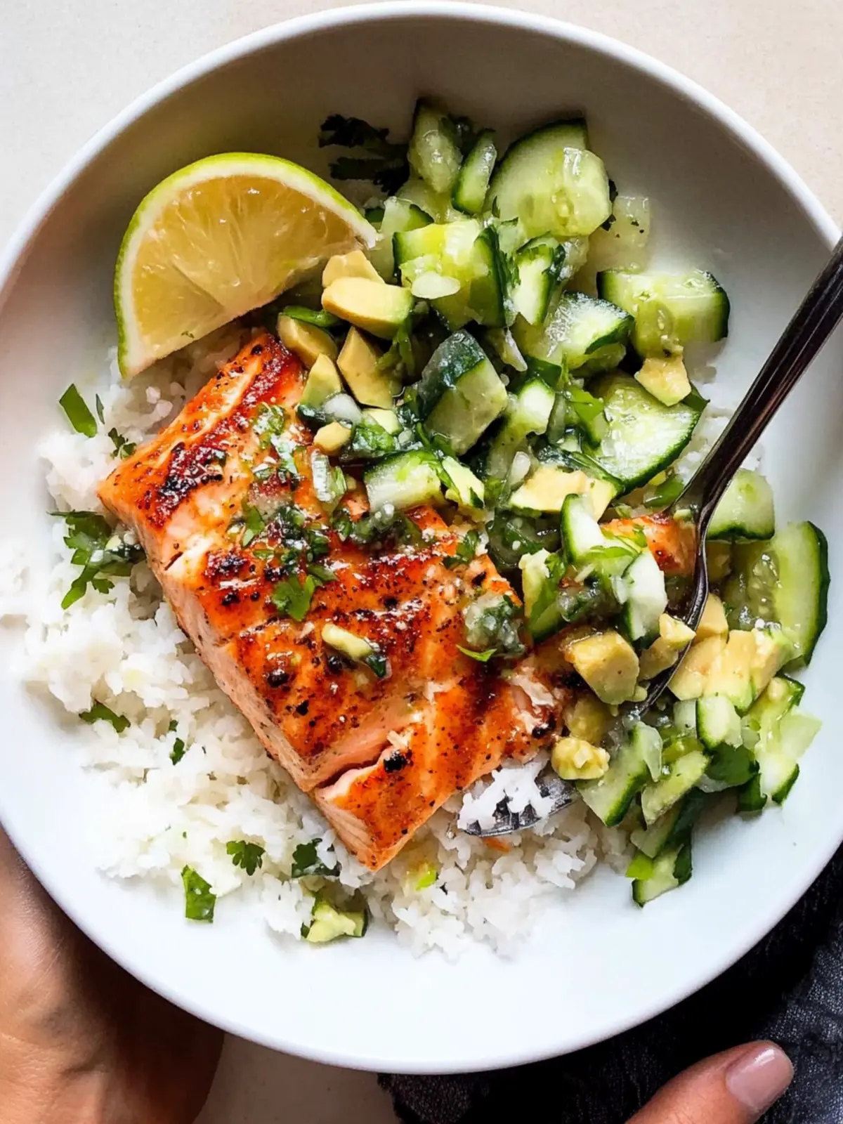 Bang Bang Salmon with Avocado Cucumber Salsa: A Tasty Weeknight Win 4 Bang Bang Salmon with Avocado Cucumber Salsa