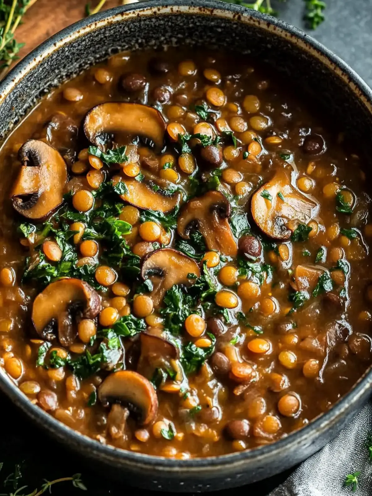 Hearty Vegan Lentil Mushroom Stew That Comforts the Soul 2 Hearty Vegan Lentil Mushroom Stew