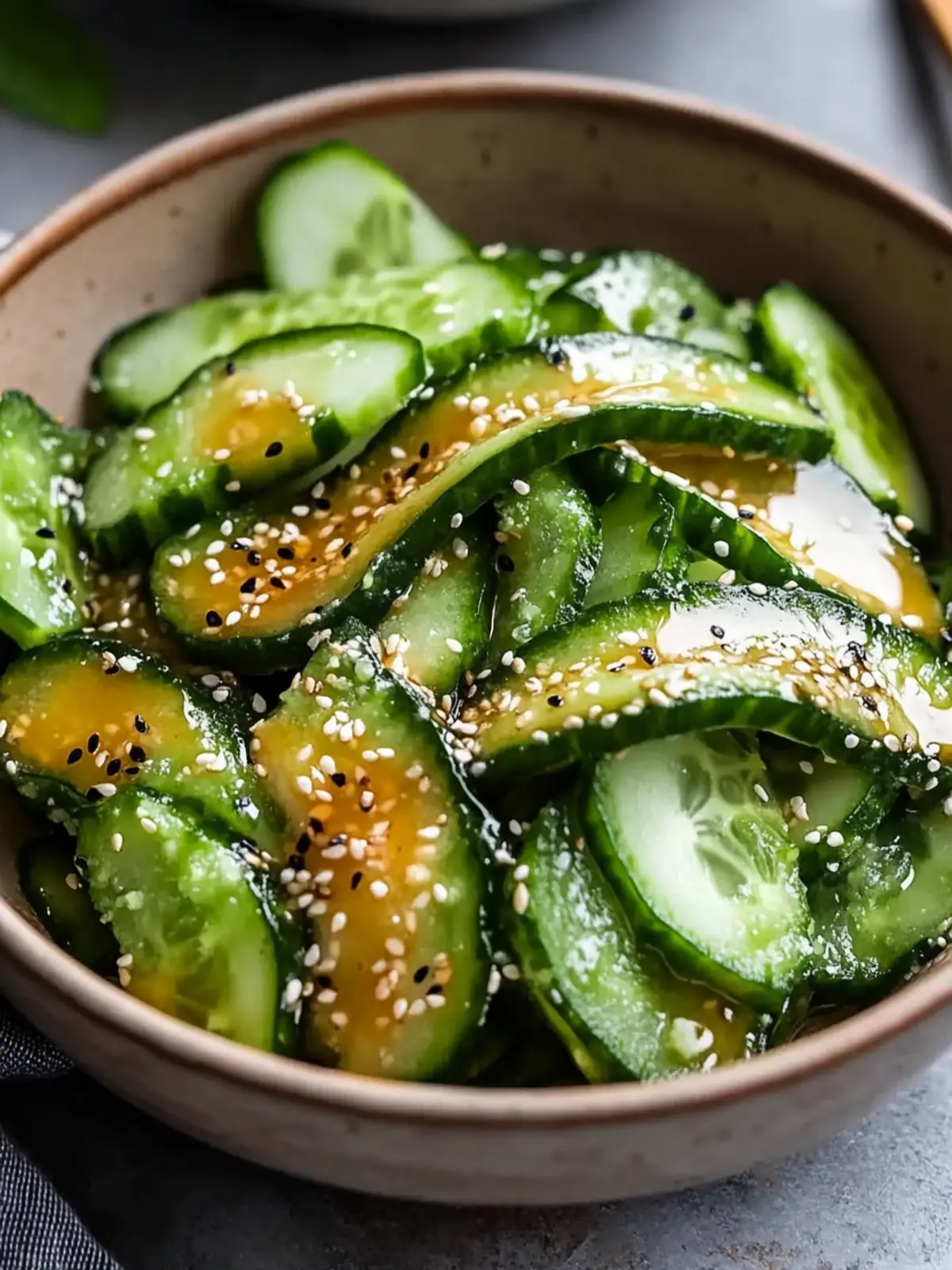 Refreshing Japanese Cucumber Salad to Elevate Your Meals 4 Japanese Cucumber Salad