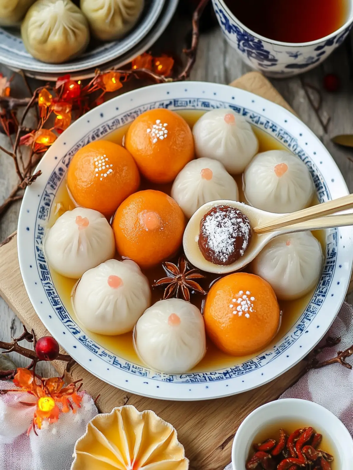 Delightful Nutella Tangyuan: Your Festive Dumplings Platter 4 Nutella Tangyuan- Festive dumplings party platter
