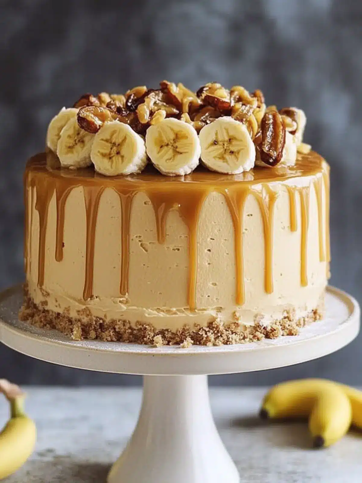Delicious Banana Cake with Salted Caramel Frosting You ll Love 3 Banana Cake with Salted Caramel Frosting