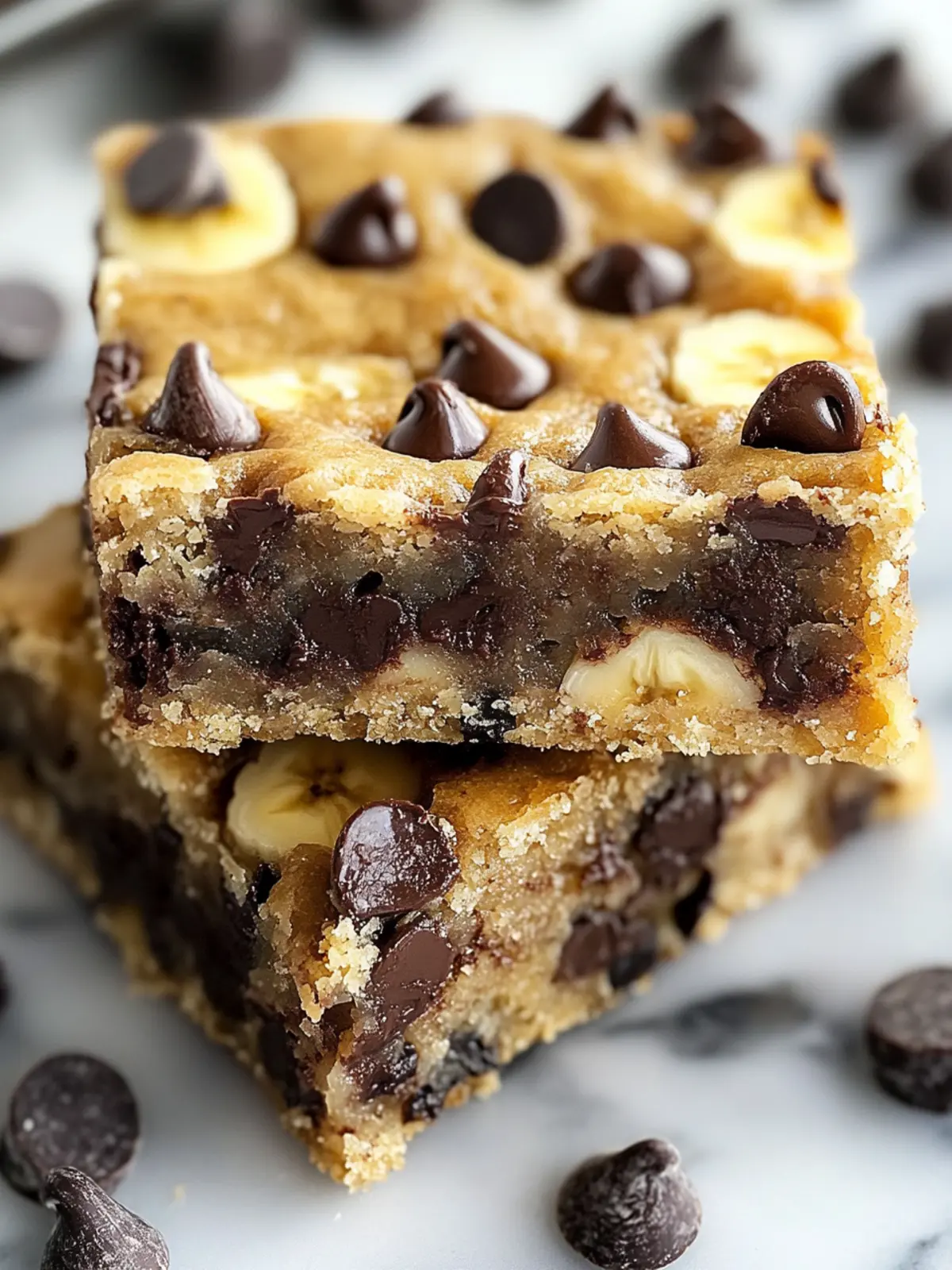 Decadent Banana Chocolate Chip Bars You'll Crave Daily 4 Banana Chocolate Chip Bars