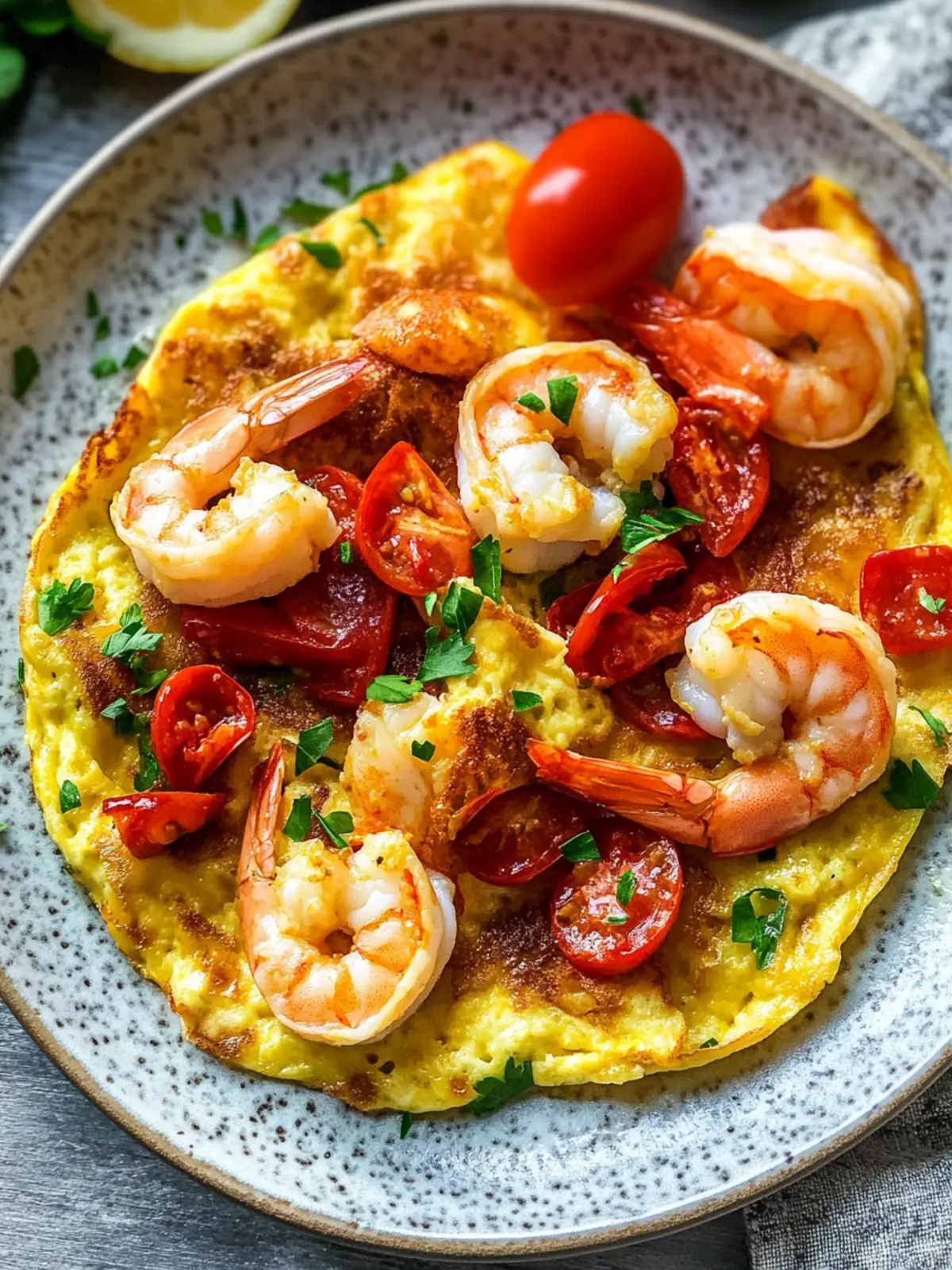 Savory Shrimp Omelet: Your New Favorite Easy Breakfast 2 Shrimp Omelet