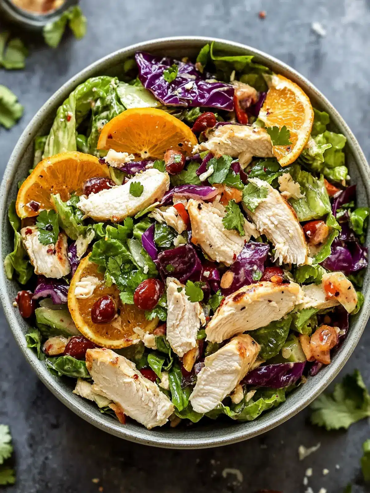 Zesty Chicken Salad with Crunchy Cabbage and Citrus Bliss Delight 4 Chicken Salad with Crunchy Cabbage and Citrus Bliss