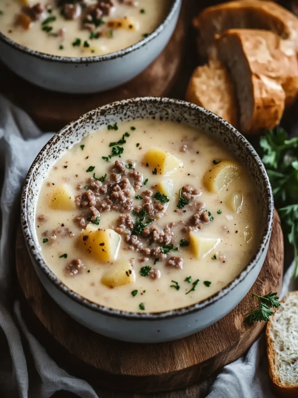 Creamy Hamburger Potato Soup That Warms Your Soul 2 Creamy Hamburger Potato Soup