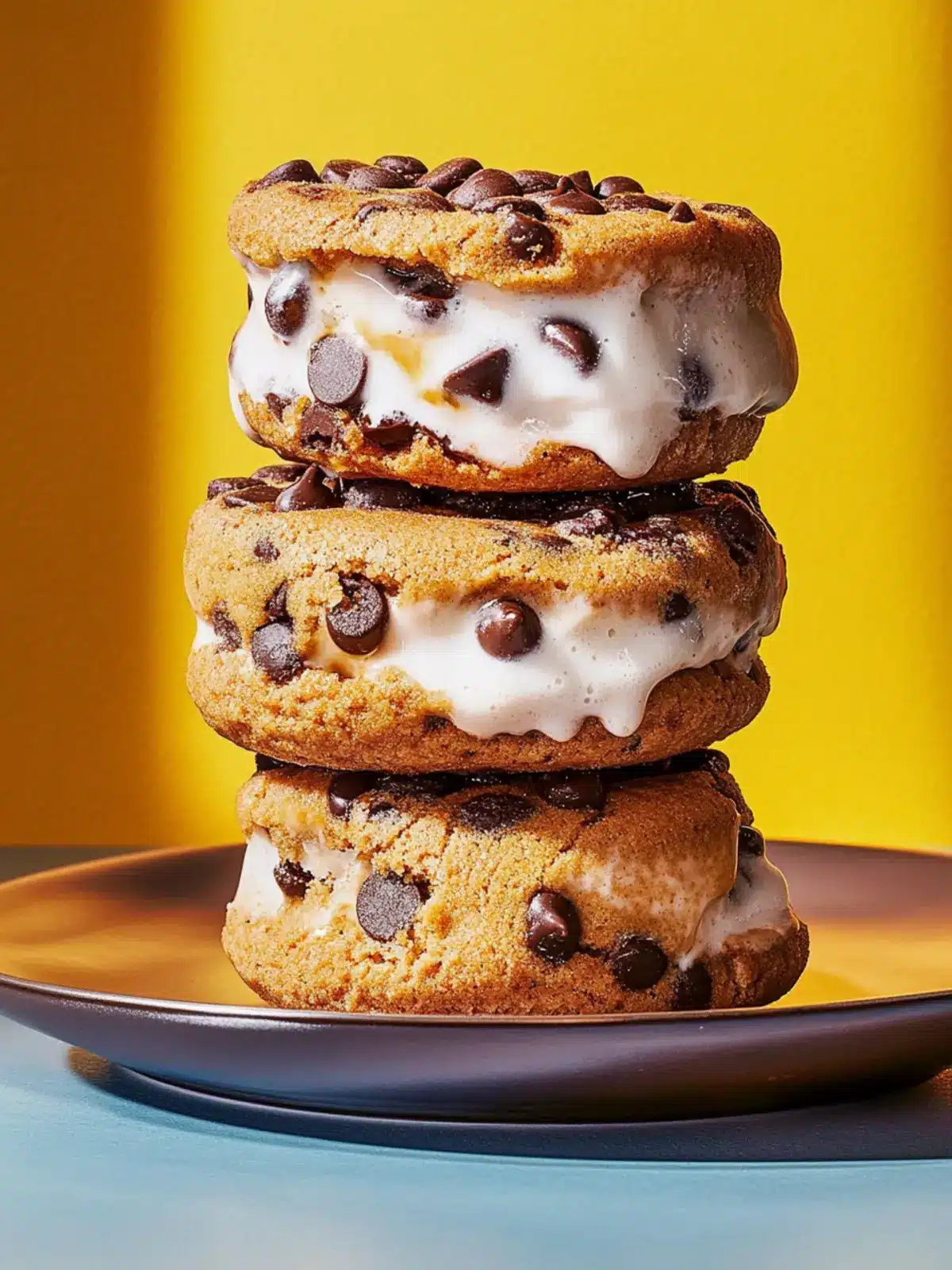 Heavenly Chocolate Chip Cookie Ice Cream Sandwiches Delight 2 Chocolate Chip Cookie Ice Cream Sandwiches