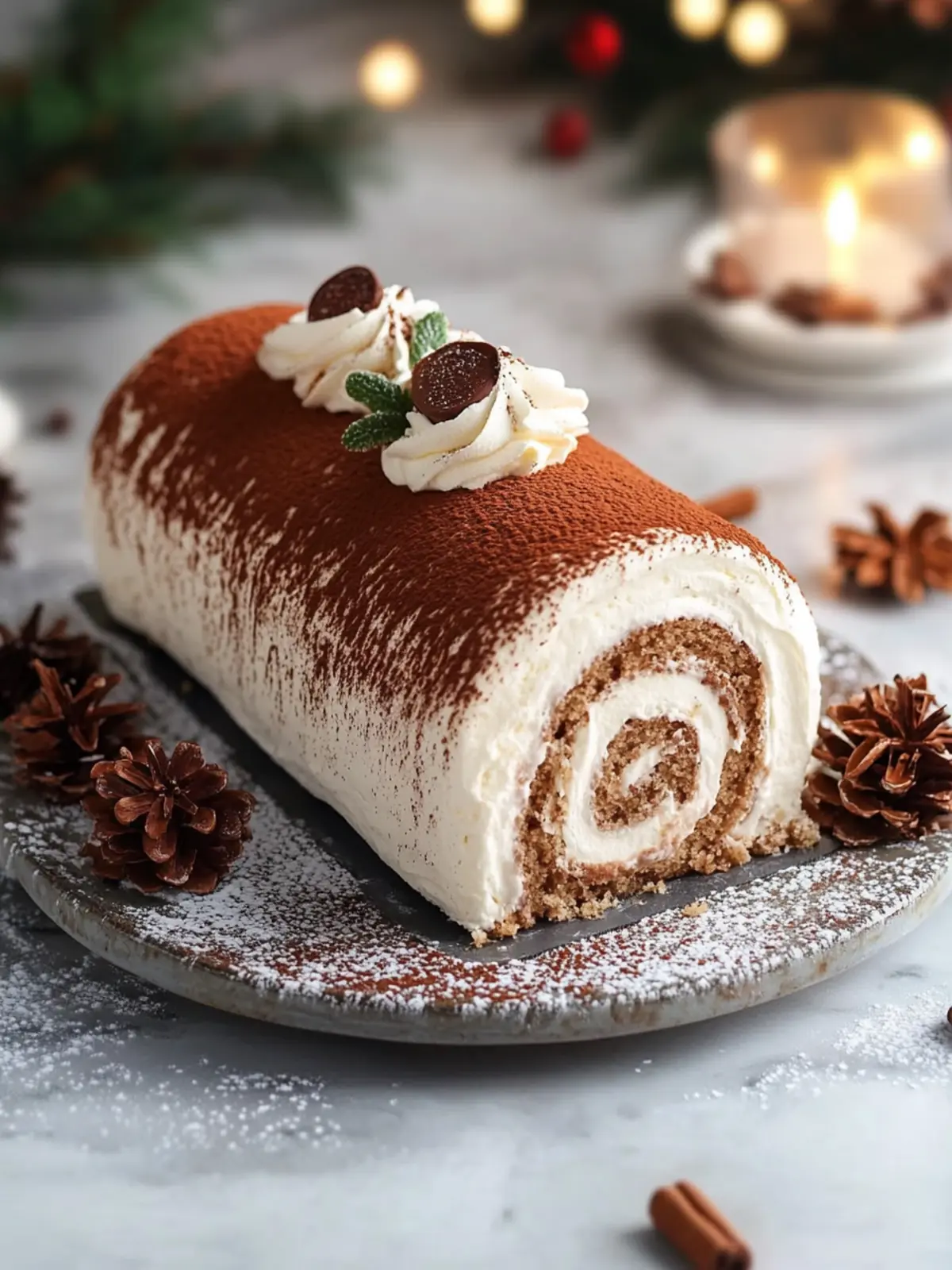 Gourmet Tiramisu Yule Log Cake to Wow Your Holiday Guests 3 Gourmet Tiramisu Yule Log Cake