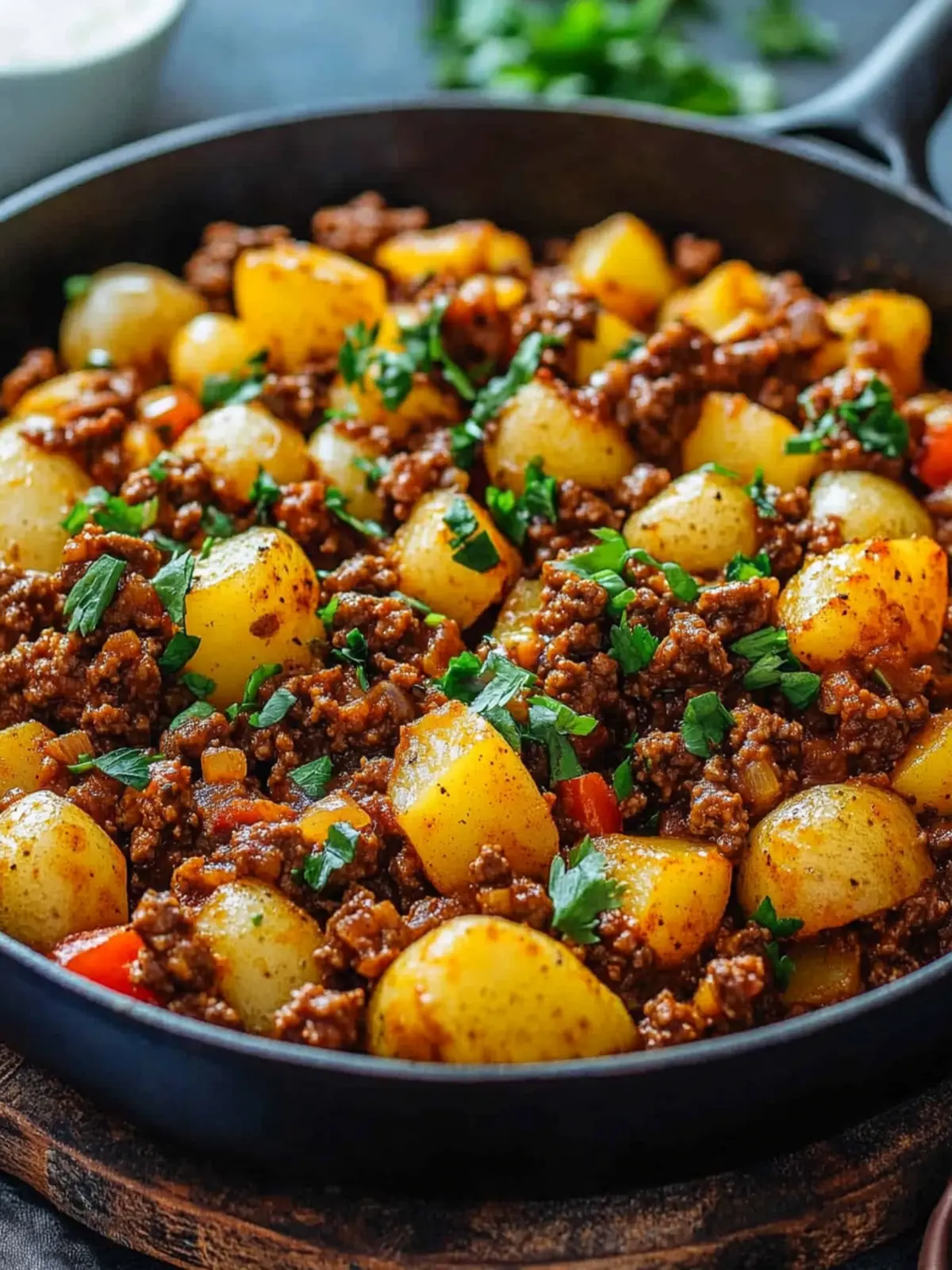 Sloppy Joe Potato Skillet: Quick Comfort in One Pan 4 Sloppy Joe Potato Skillet