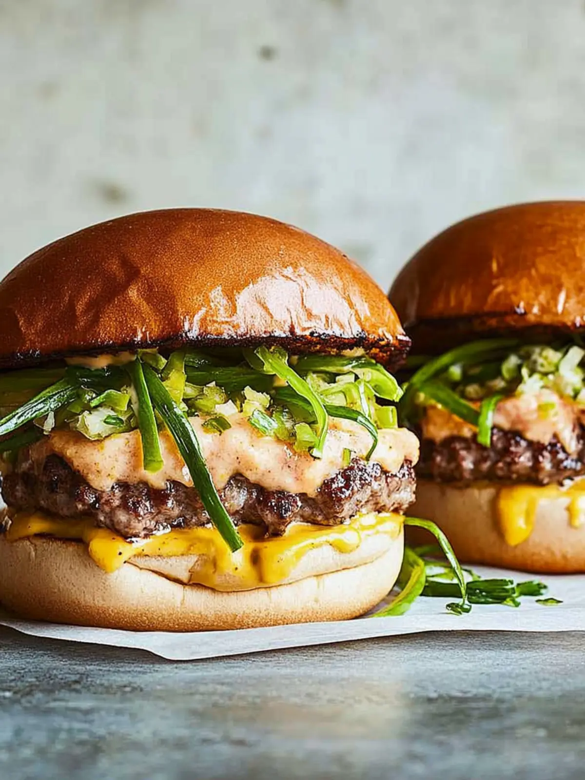 Savory Smashed Scallion Burgers for a Flavorful Twist 4 Smashed Scallion Burgers