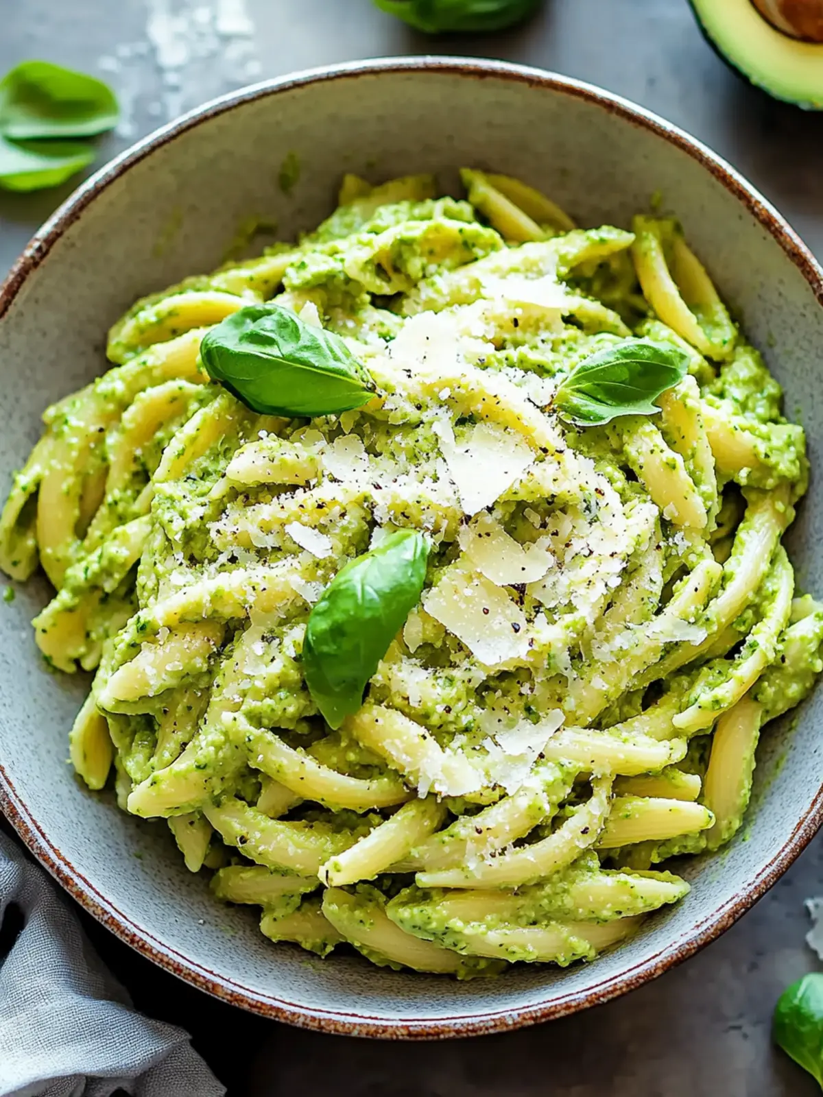 Creamy Avocado Pesto Pasta: Quick, Vegan Delight in Minutes 4 Creamy Avocado Pesto Pasta