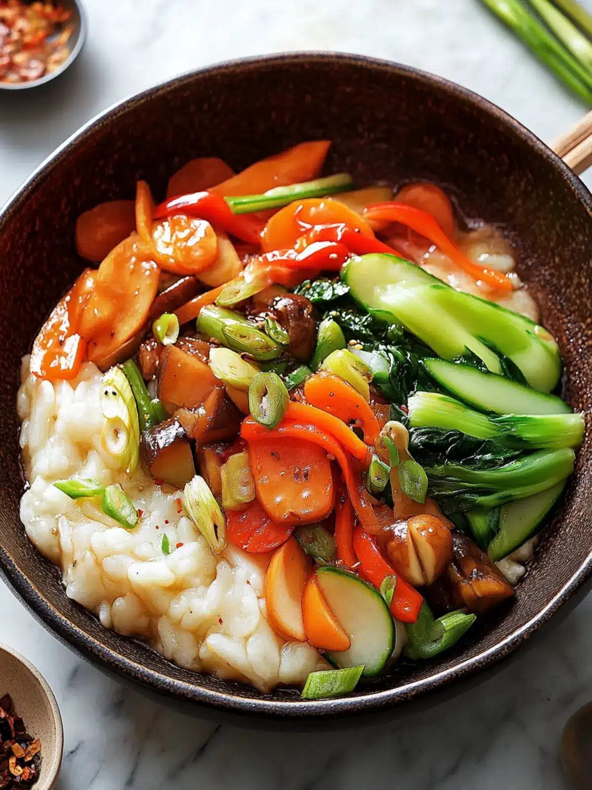 Lucky Rice Cake with Mixed Vegetables for Chinese New Year Fun 2 Rice Cake With Mixed Vegetables- Lucky foods for Chinese New Year