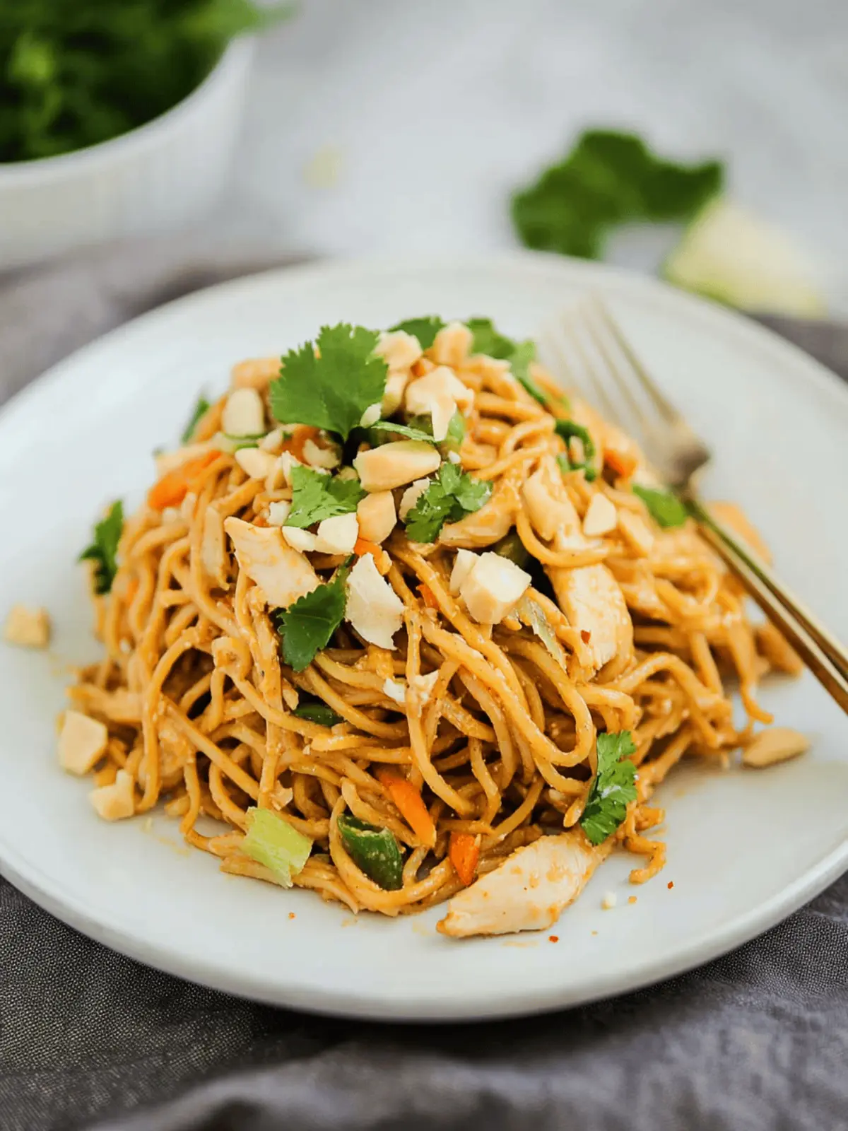 Savory Chicken Satay Noodle Salad for a Wholesome Meal 2 Chicken Satay Noodle Salad