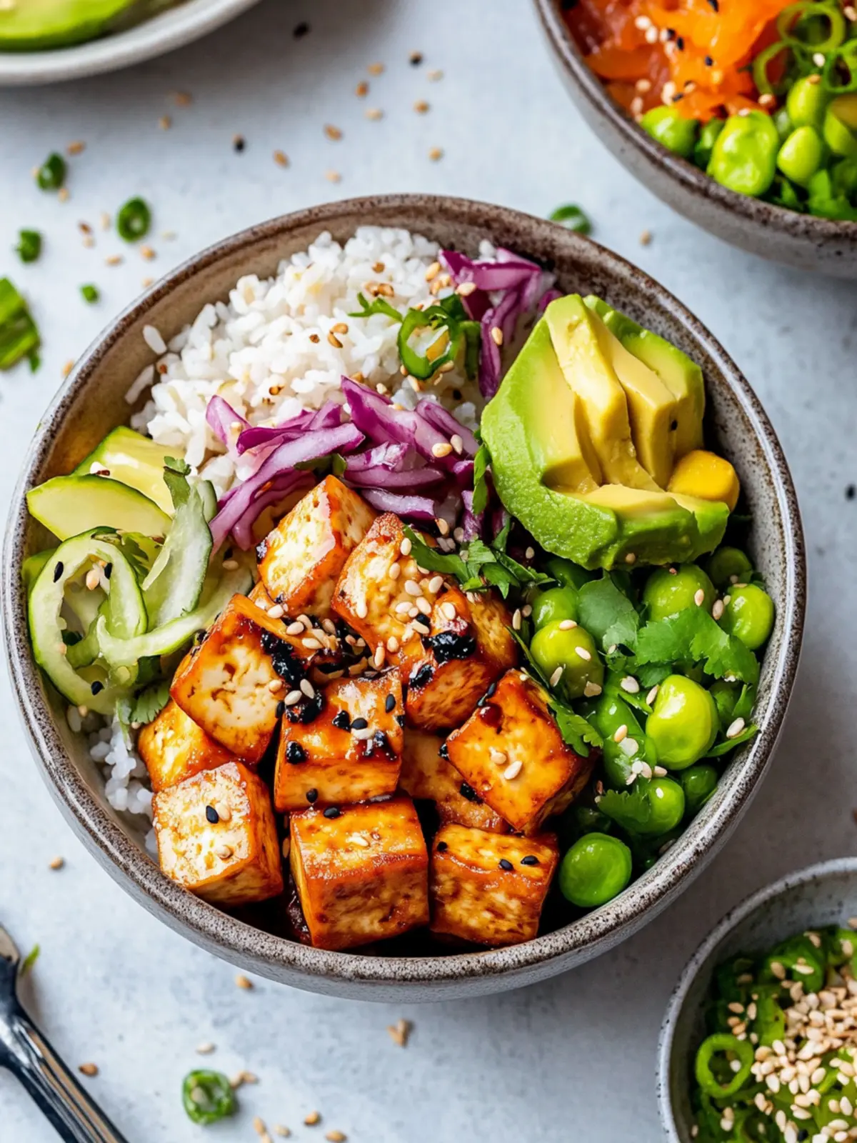 Savory Tofu Poke Bowl: Deliciously Vegan and Protein-Packed 3 Tofu Poke Bowl