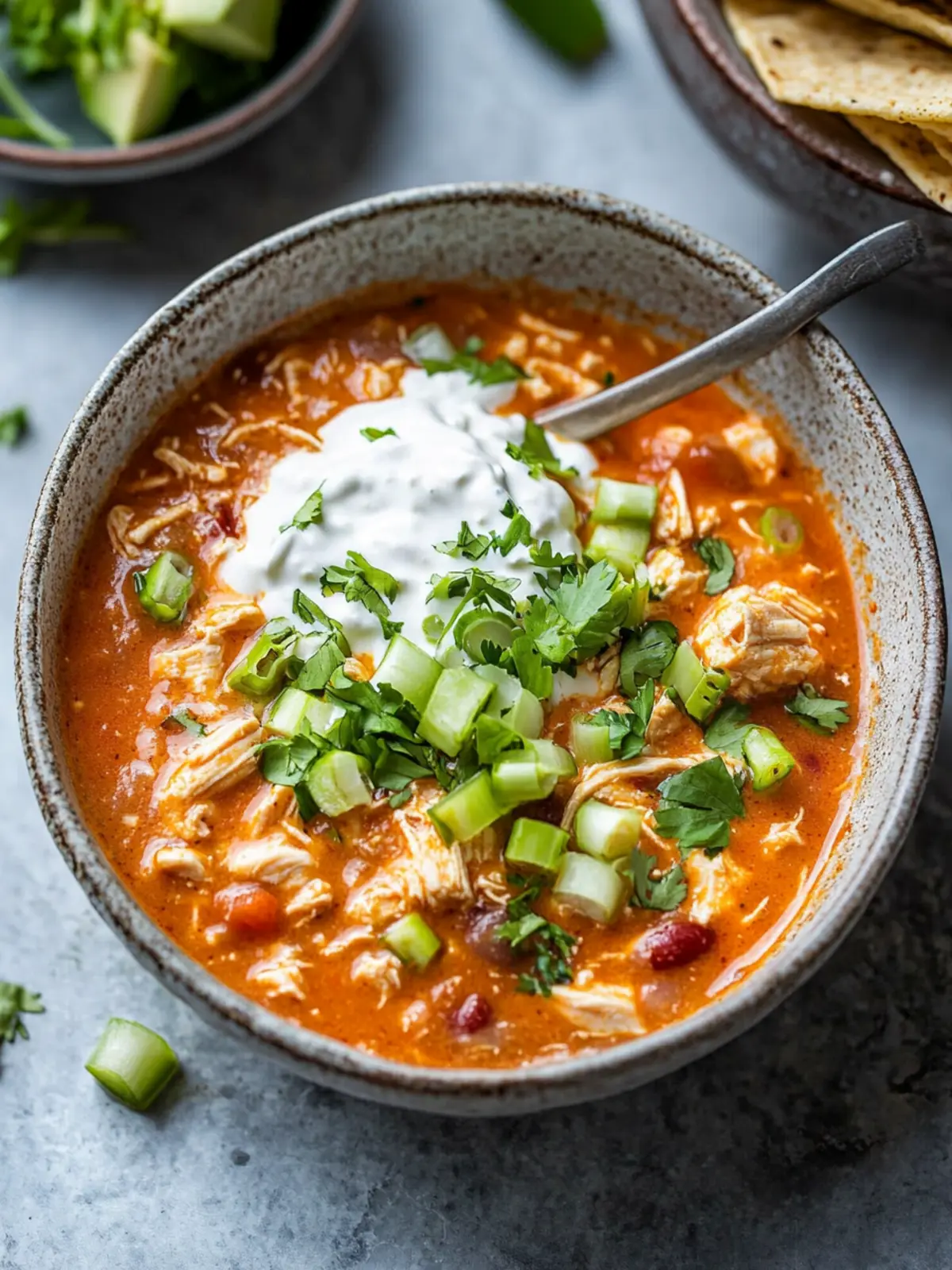 Creamy Buffalo Chicken Chili for Ultimate Game Day Comfort 3 Buffalo Chicken Chili