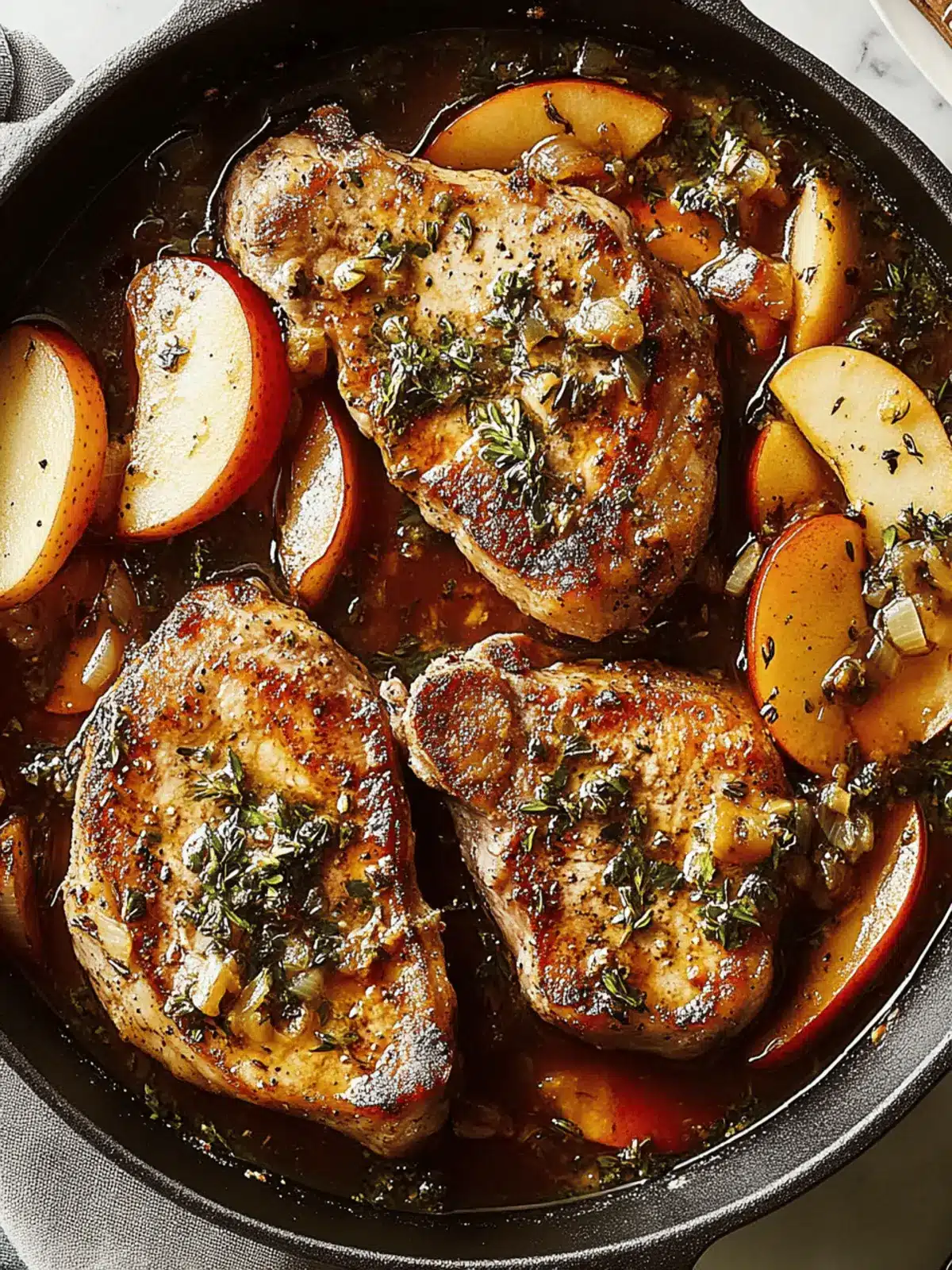 Pork Chops With Apples: A Cozy One-Pan Dinner Delight 4 Pork Chops With Apples