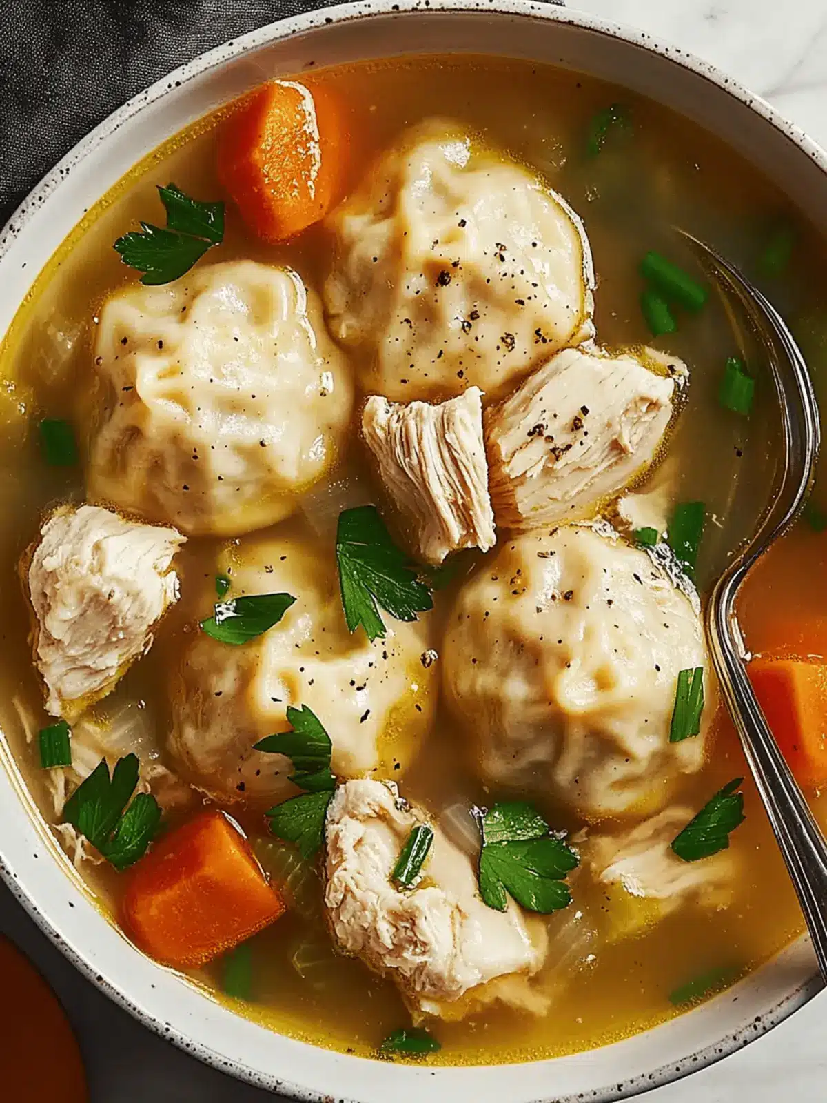 Cozy Dumplings & Chicken Soup for Heartfelt Comfort 2 Dumplings & Chicken Soup