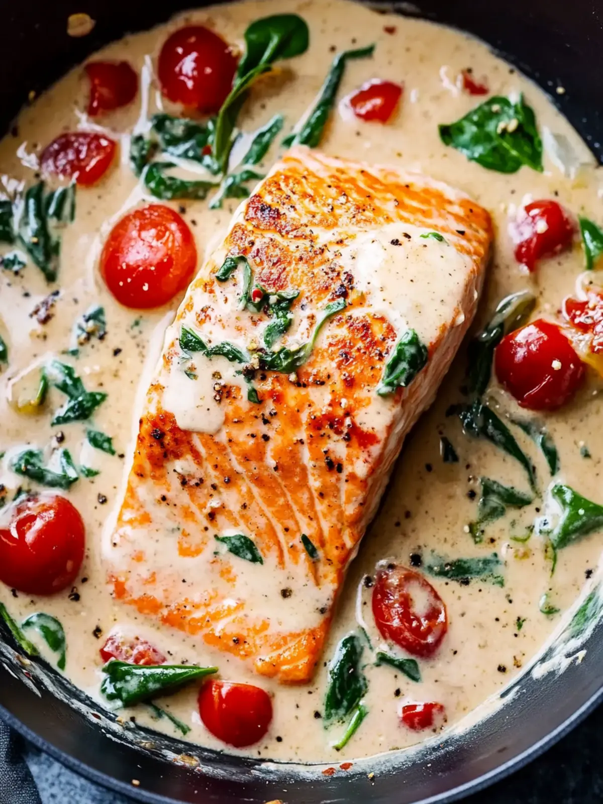 Creamy Tuscan Salmon in 30 Minutes for a Flavorful Dinner 2 Creamy Tuscan Salmon (30 Minute Dinner!)