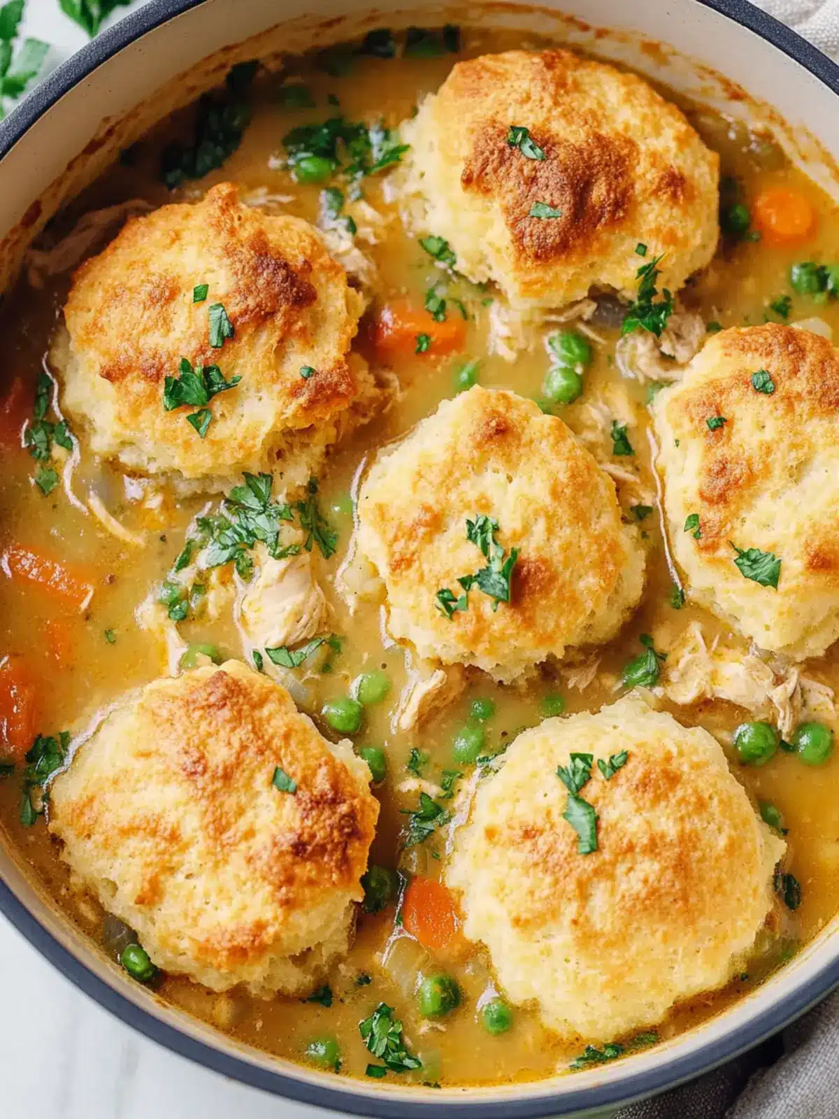 Savory Chicken Stew with Biscuit Topping for Cozy Evenings 4 Chicken Stew with Biscuit Topping