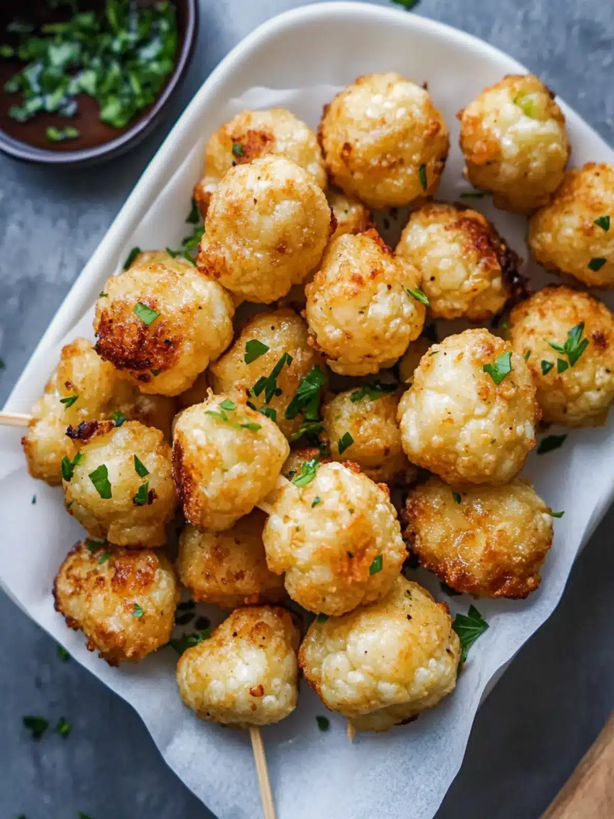 Crispy 4-Ingredient Cauliflower Pops for Guilt-Free Snacking 3 4-Ingredient Cauliflower Pops