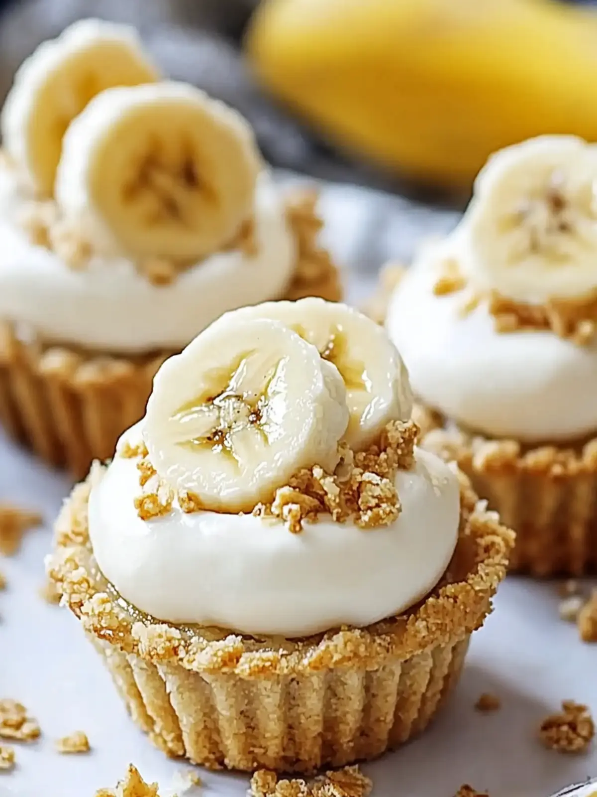 Delicious No-Bake Mini Banana Cream Pies Ready in 25 Minutes 3 No-Bake Mini Banana Cream Pies