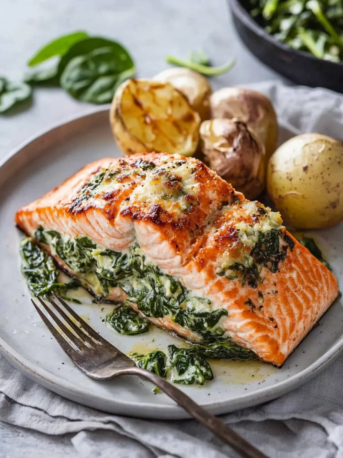 Irresistible Spinach Stuffed Salmon in Just 22 Minutes 2 Spinach Stuffed Salmon