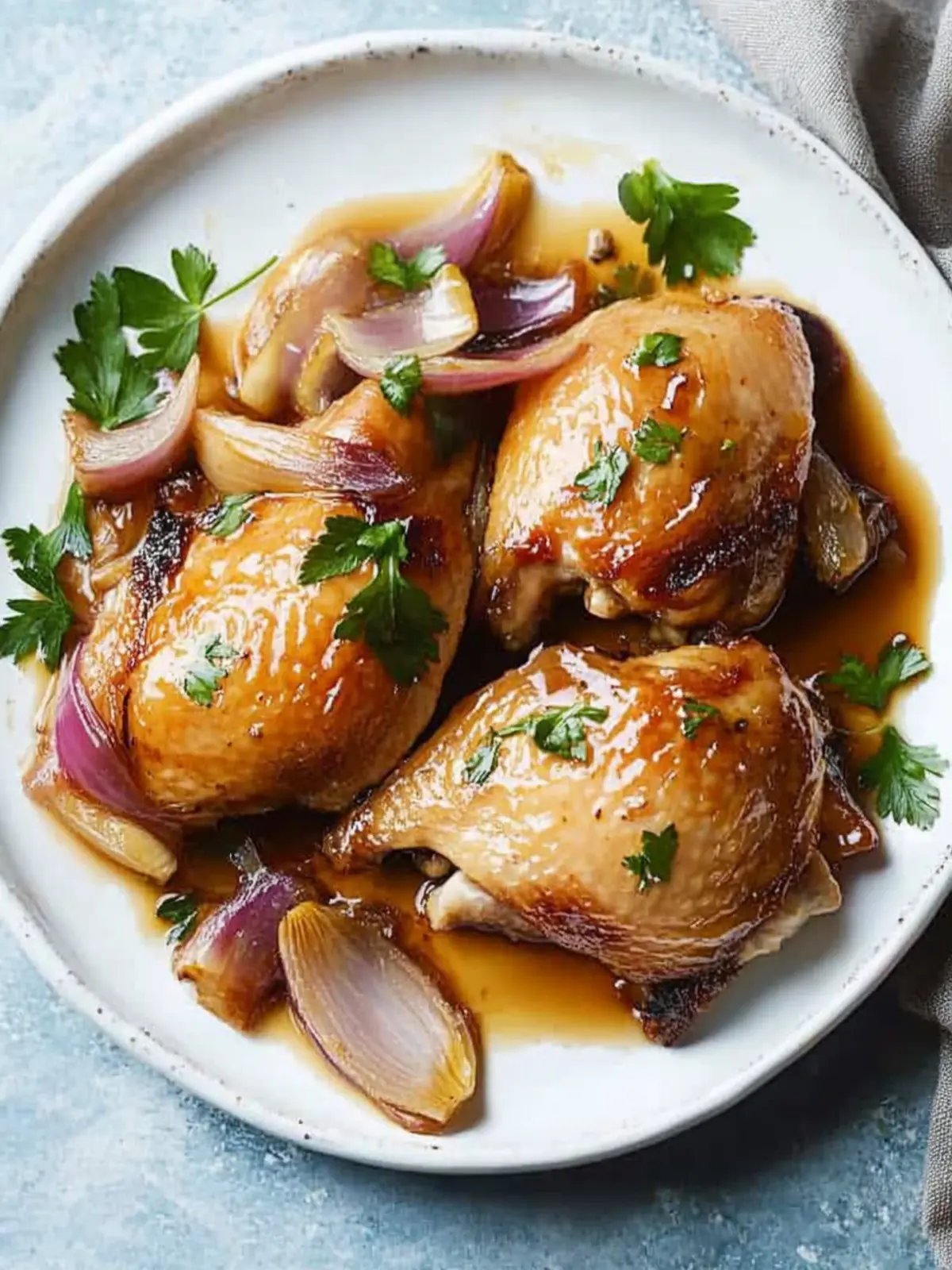 Honey-Glazed Chicken and Shallots: A Flavorful One-Pan Wonder 3 Honey-Glazed Chicken and Shallots