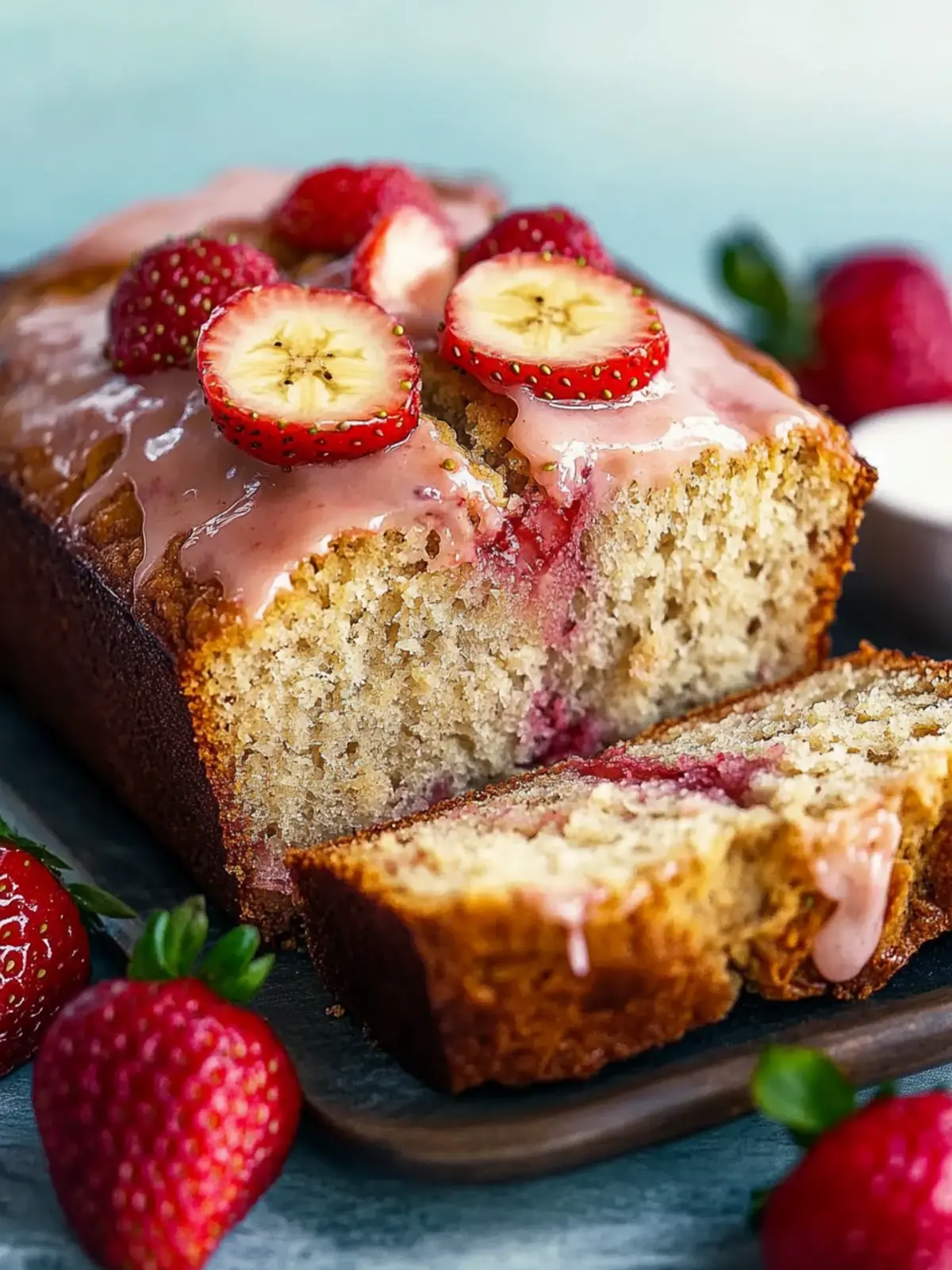 Strawberry Banana Bread Recipe Easy for Quick Brunch Bliss 2 Strawberry Banana Bread Recipe Easy