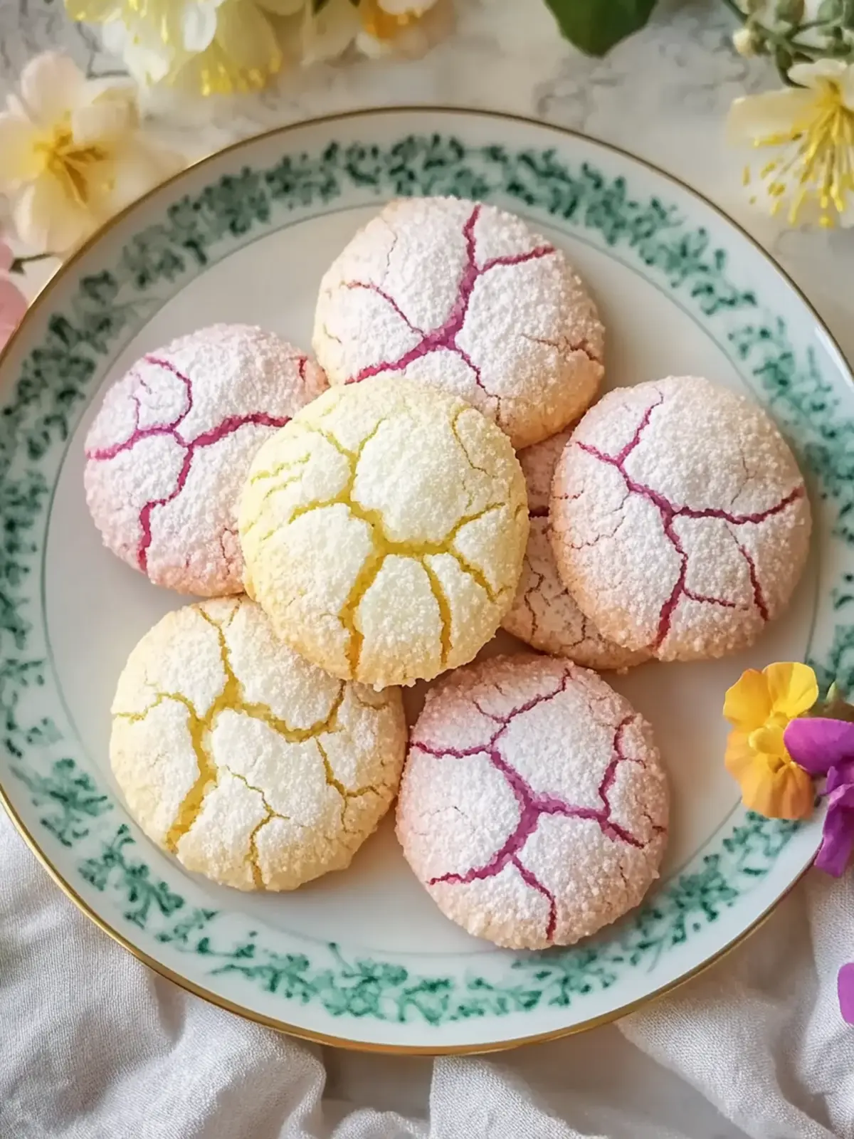 Deliciously Chewy Springtime Crinkle Cookies for Every Occasion 3 Springtime Crinkle Cookies