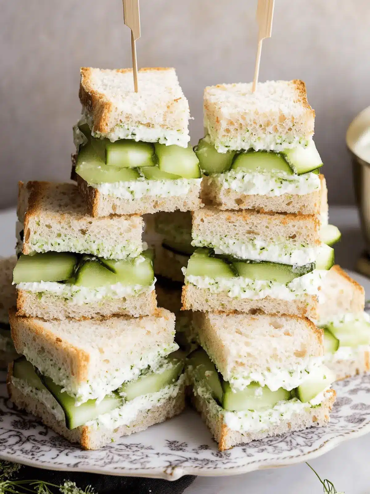 Cucumber Sandwiches: The Perfect Refreshing Bite for Any Gathering 2 Cucumber Sandwiches