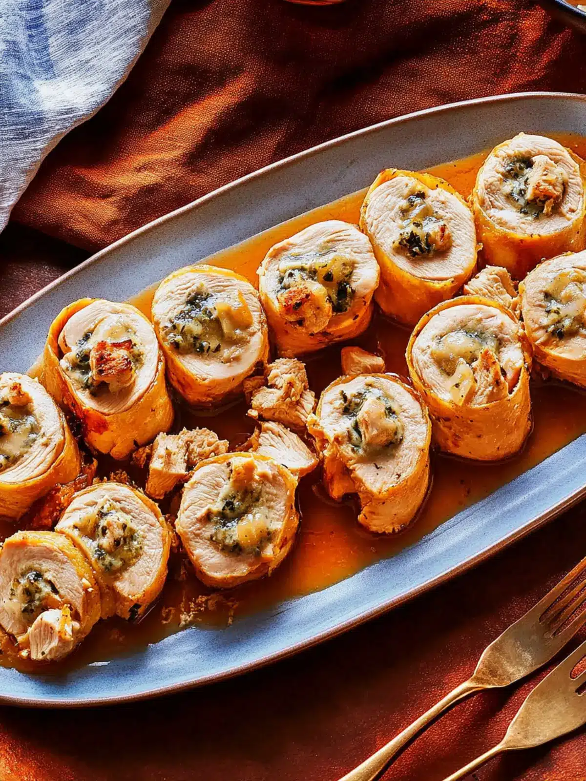 Mouthwatering Chicken Roulade with Savory Custom Fillings 4 Chicken Roulade